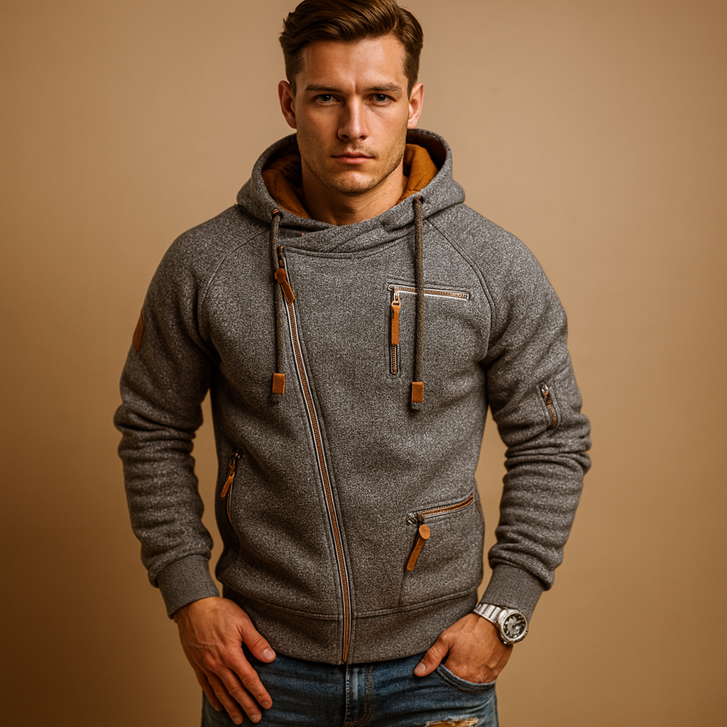 Heren Vest – Met capuchon en praktische zakken