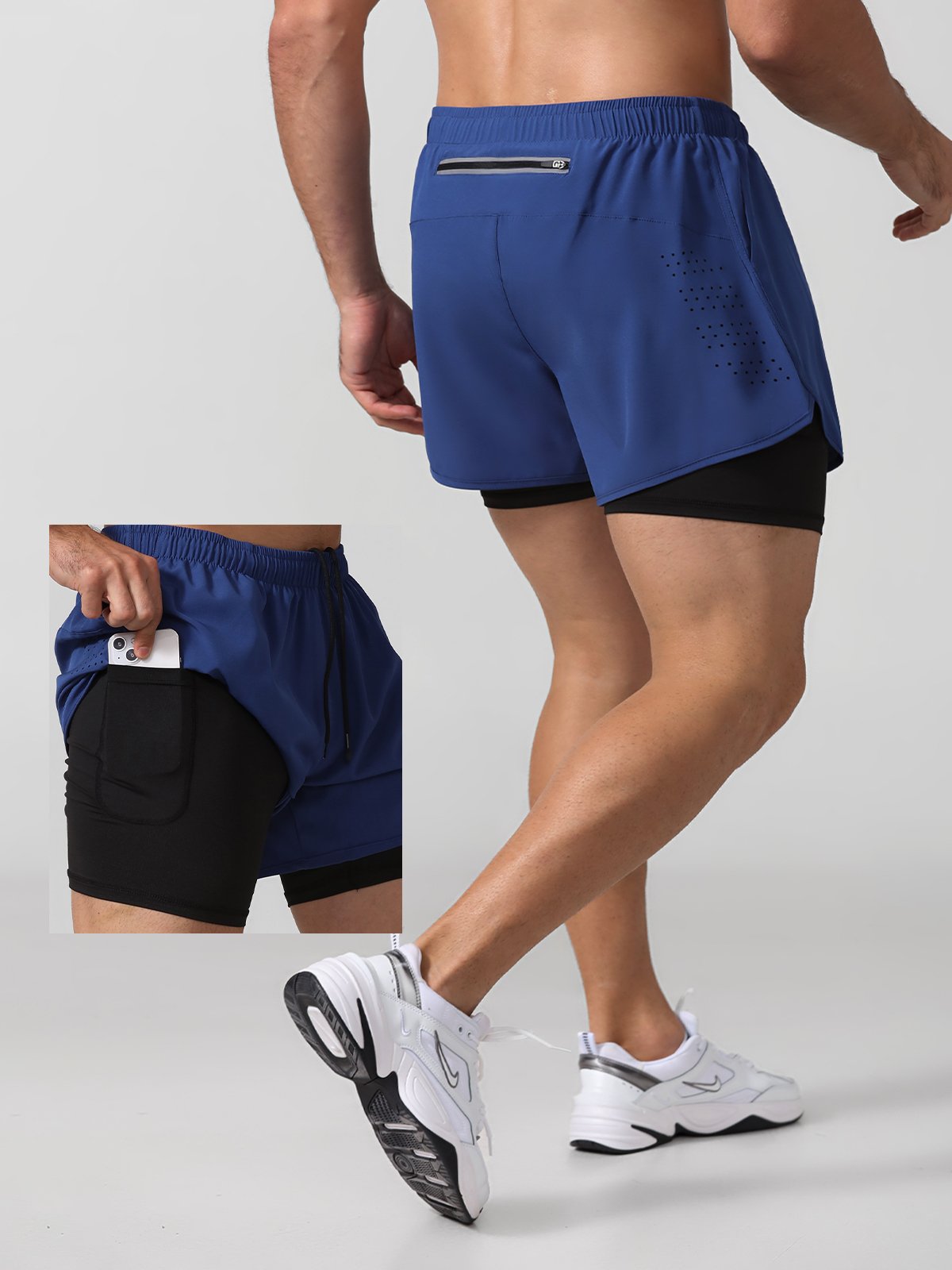 Xavier | 2-in-1 Sportshort – Bewegingsvrijheid & Functioneel Design