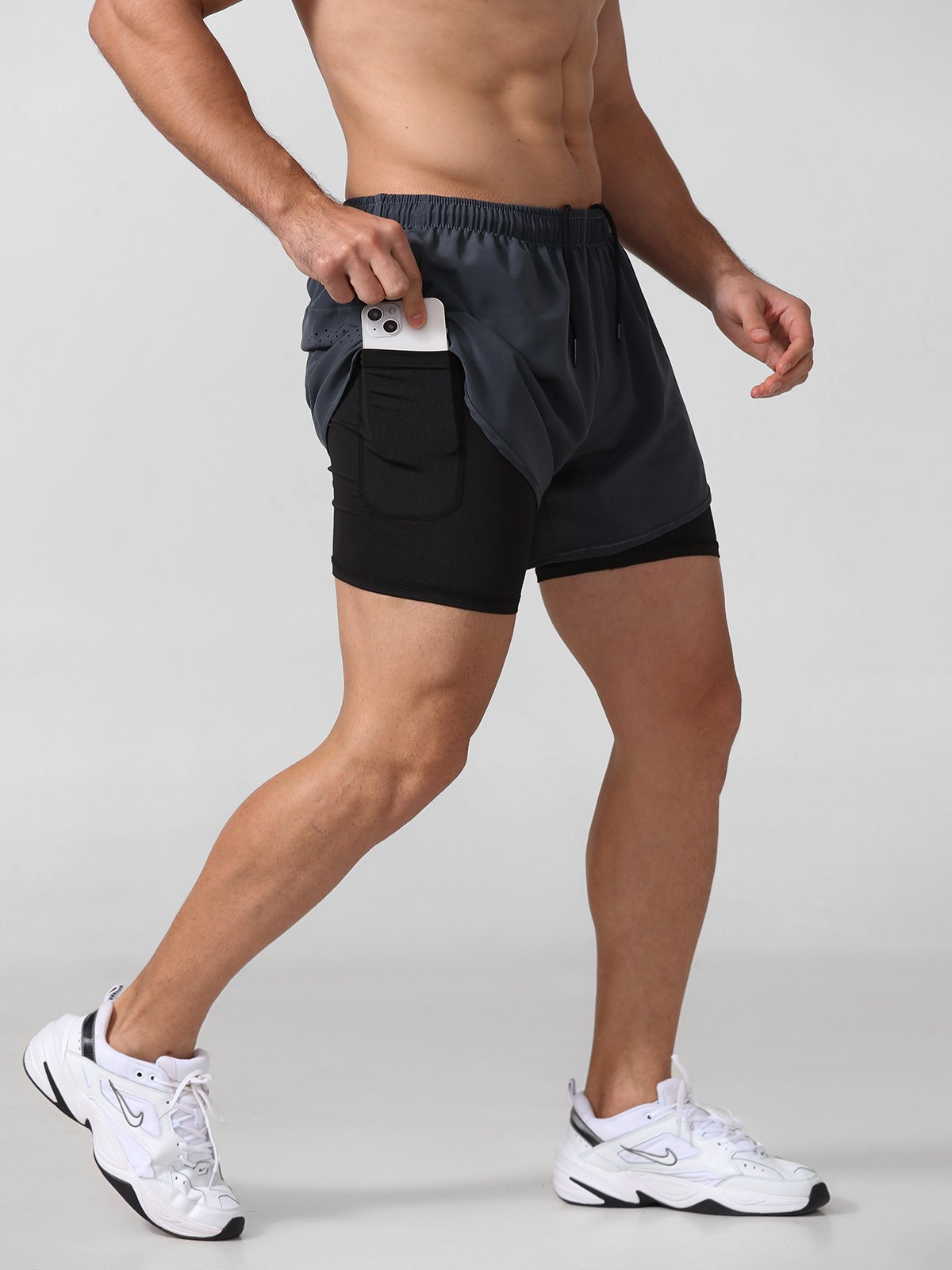 Xavier | 2-in-1 Sportshort – Bewegingsvrijheid & Functioneel Design