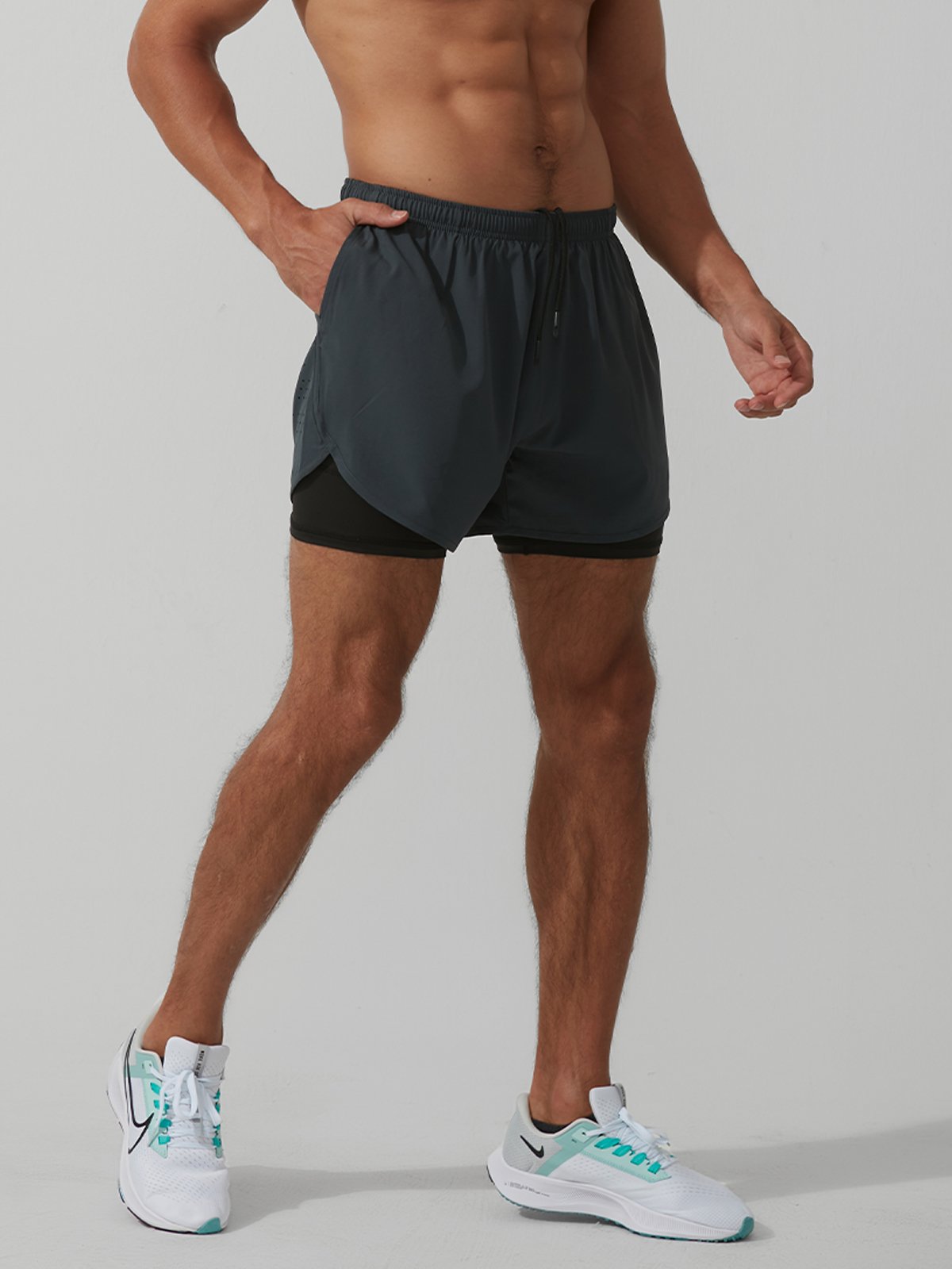 Xavier | 2-in-1 Sportshort – Bewegingsvrijheid & Functioneel Design