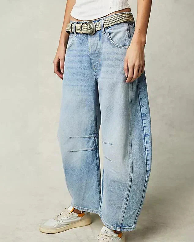 Dames Jeans – Barrel Fit Met Middelhoge Taille