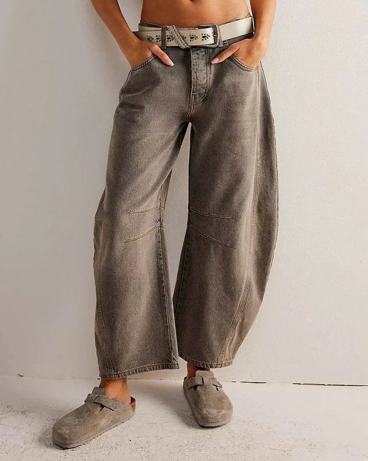 Dames Jeans – Barrel Fit Met Middelhoge Taille