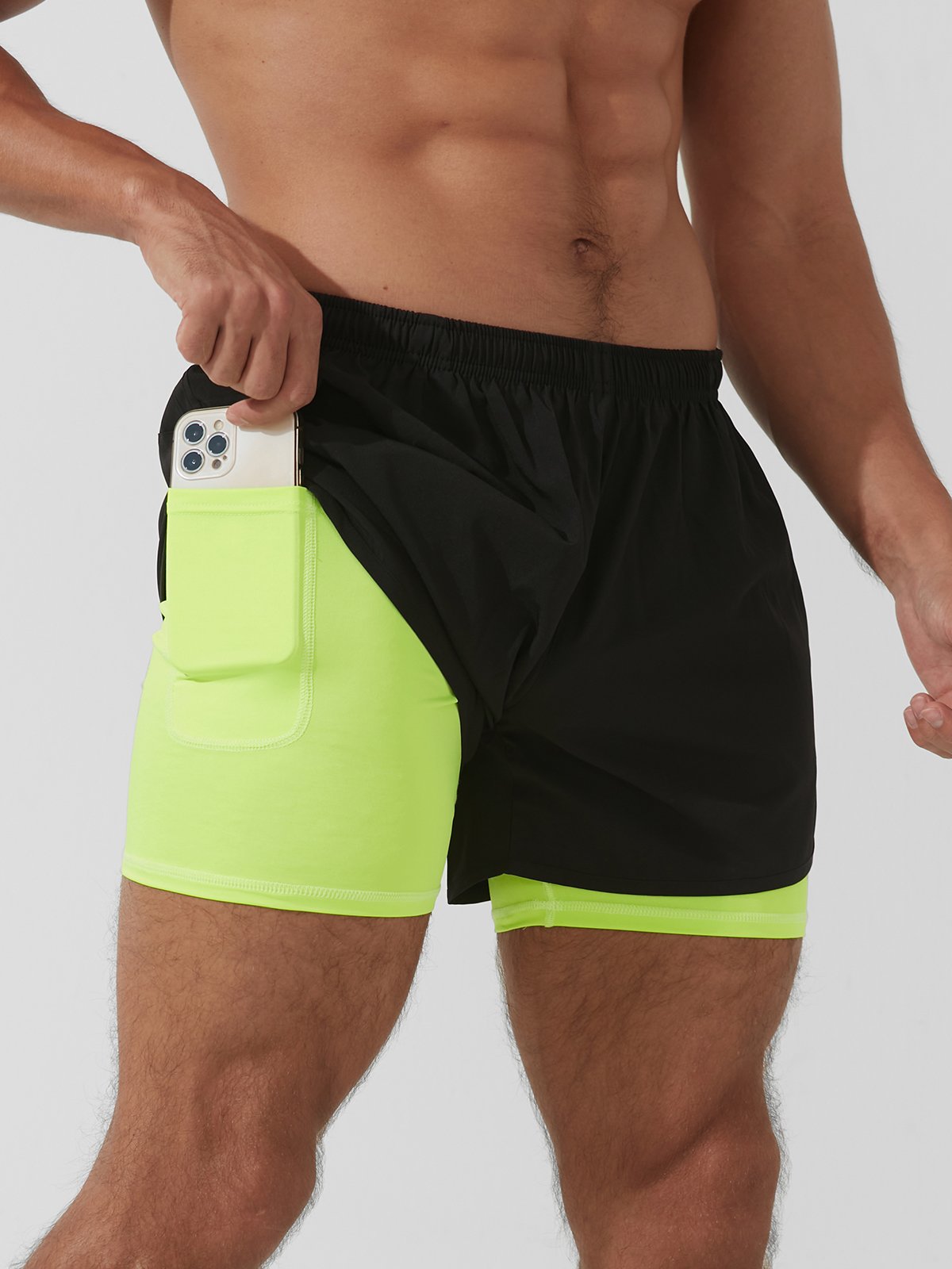 Xavier | 2-in-1 Sportshort – Bewegingsvrijheid & Functioneel Design
