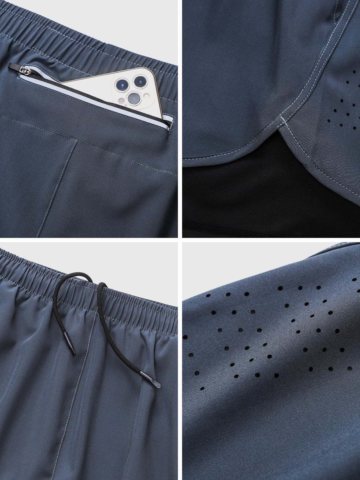 Xavier | 2-in-1 Sportshort – Bewegingsvrijheid & Functioneel Design