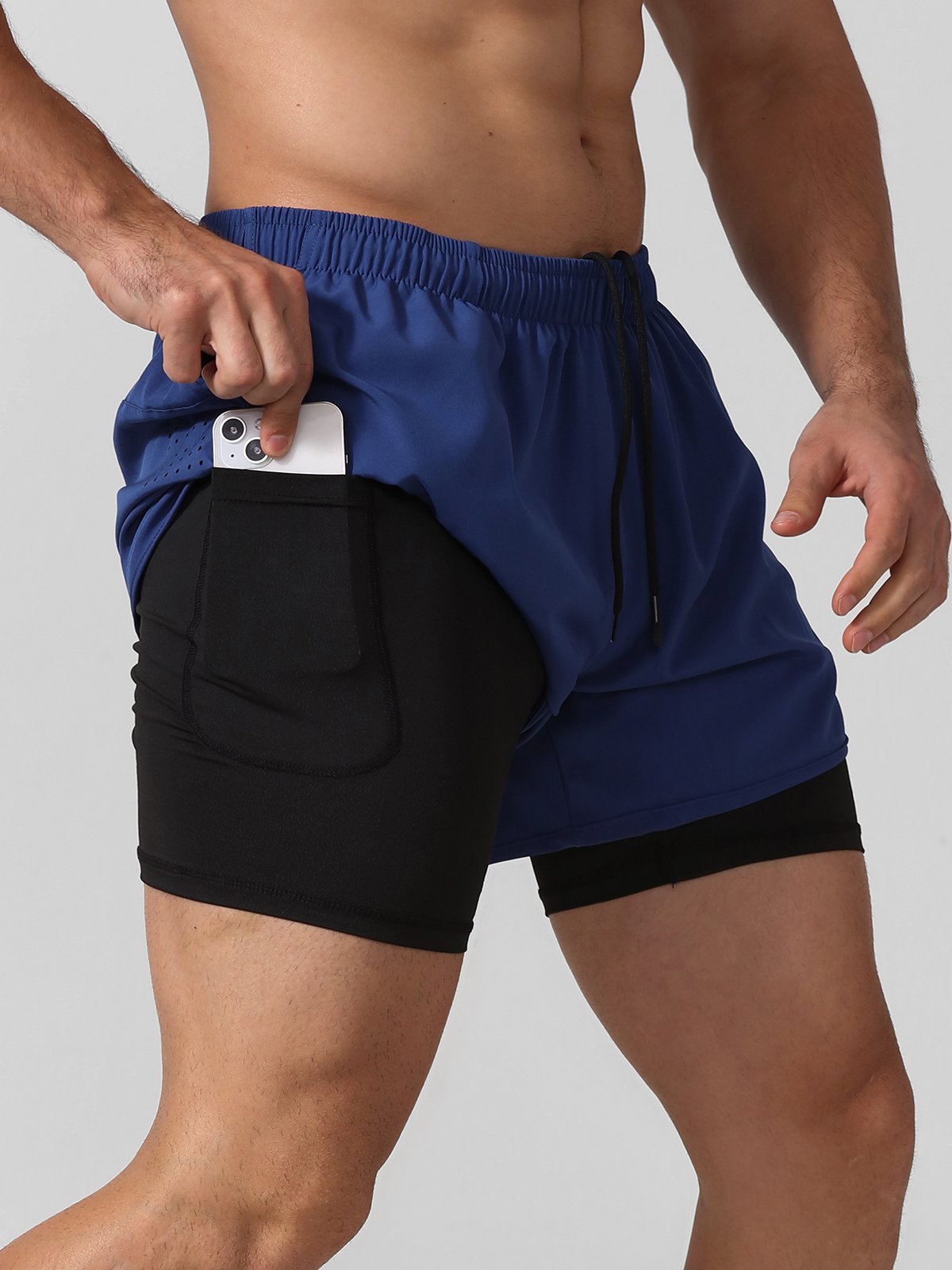 Xavier | 2-in-1 Sportshort – Bewegingsvrijheid & Functioneel Design