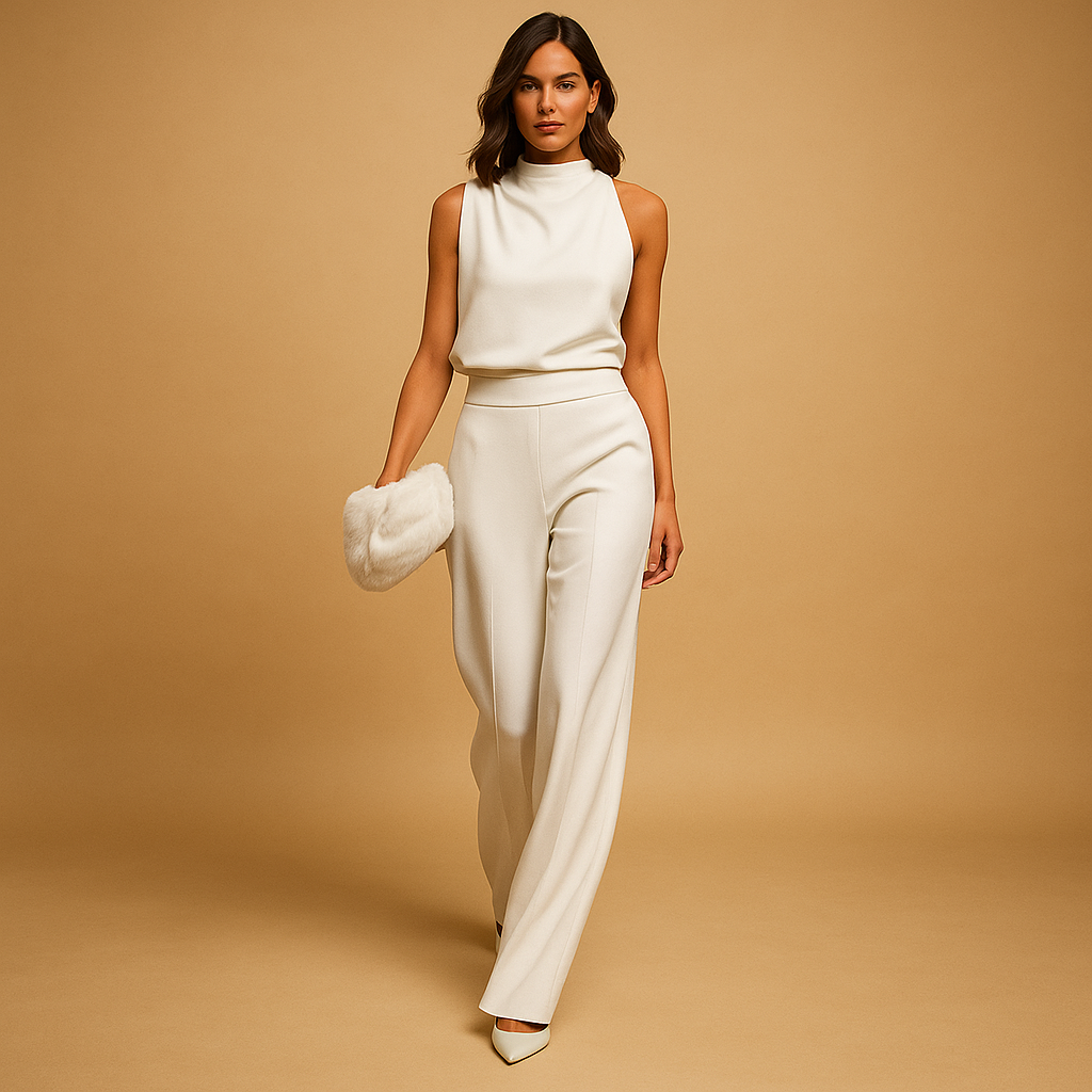 Dames jumpsuit met wijde pijpen | Elegante & luchtige look