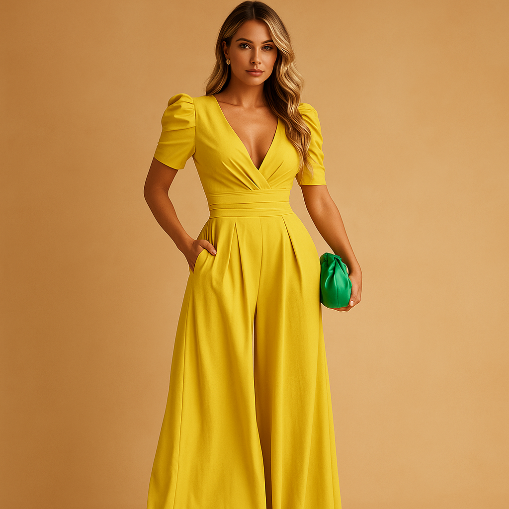 Lange dames jumpsuit | Elegant & getailleerd model