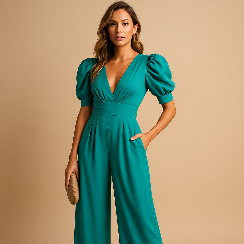 Lange dames jumpsuit | Elegant & getailleerd model