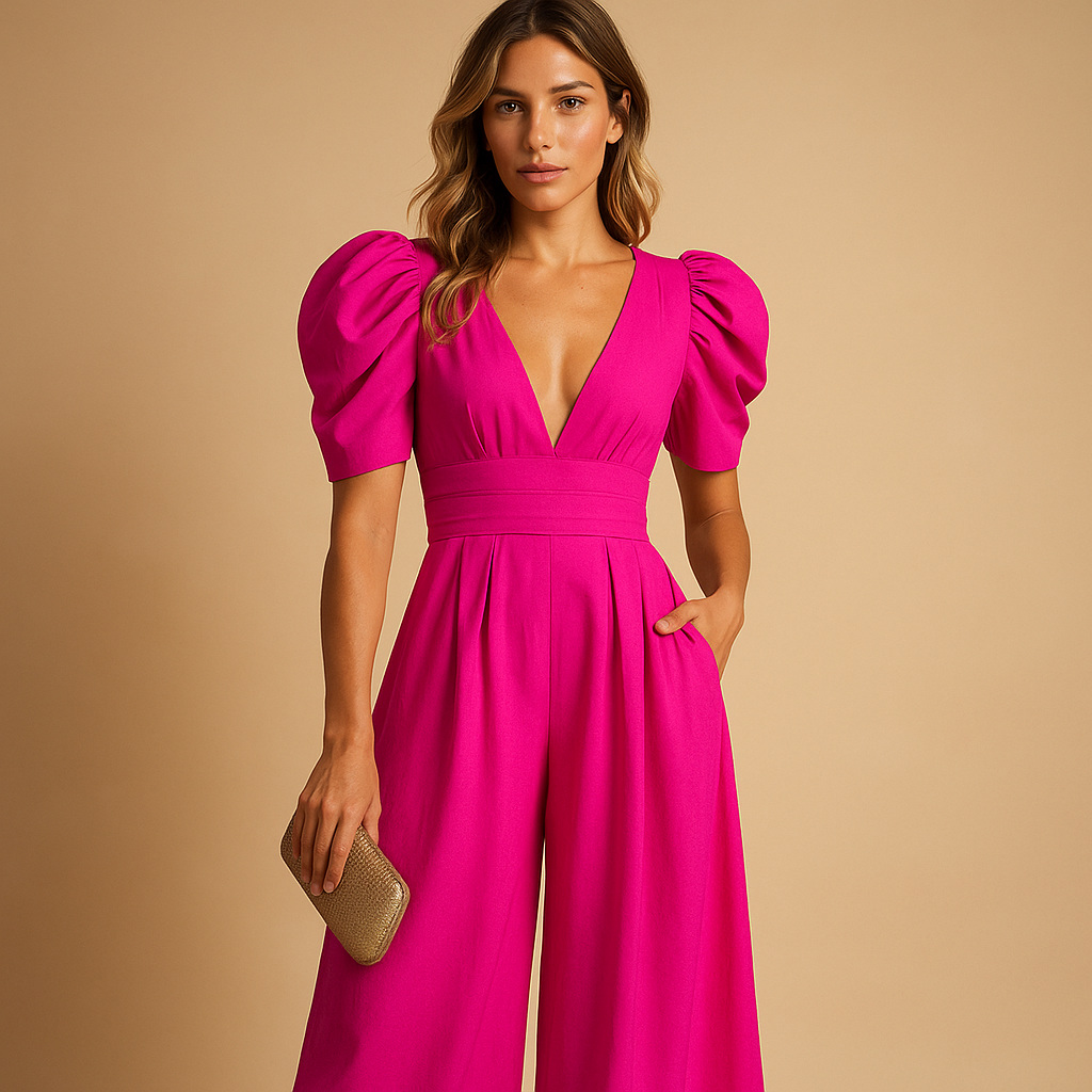Lange dames jumpsuit | Elegant & getailleerd model