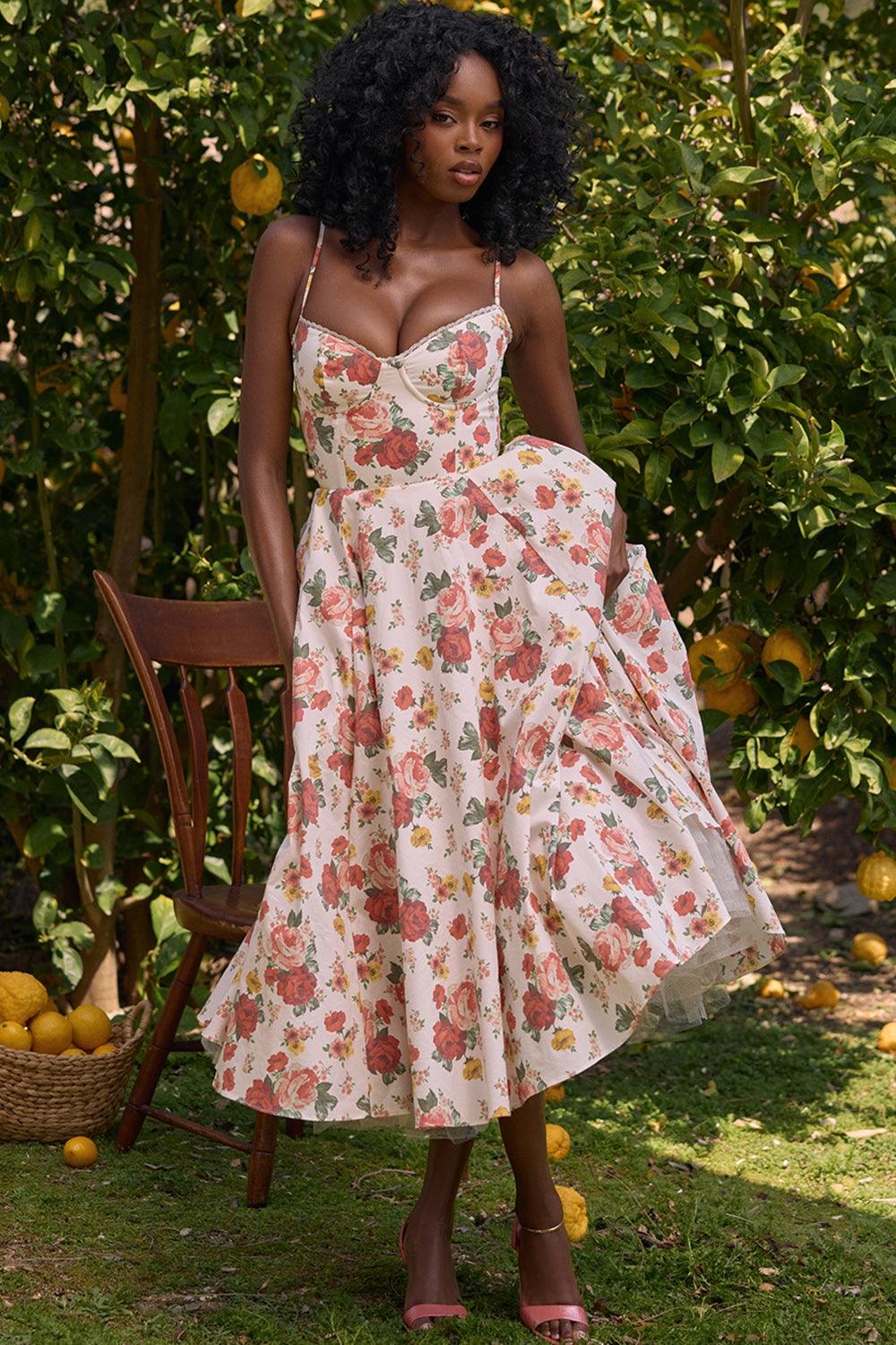 Mode Outlet | Elegante Midi Party Jurk – Flatterend & Feestelijk