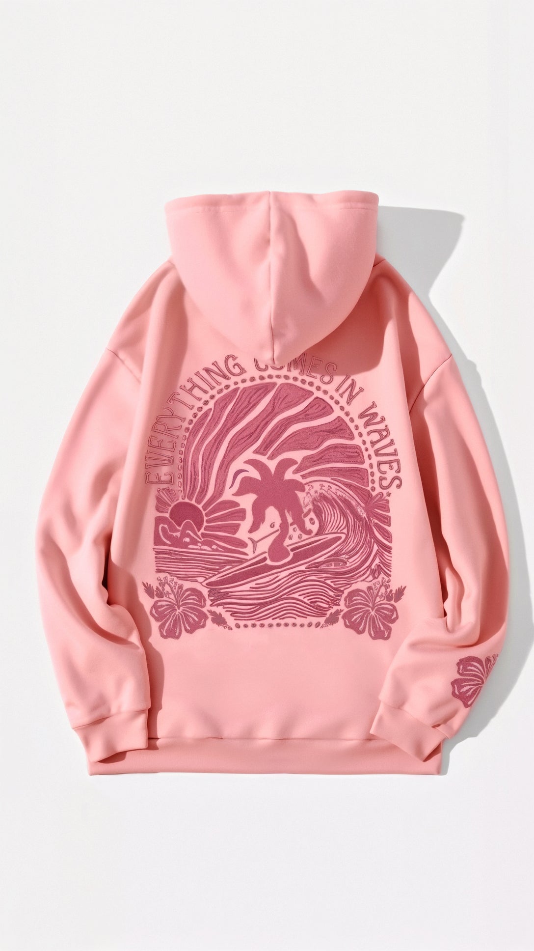 Dames hoodie met geborduurd rugdesign | Comfortabele trui met capuchon