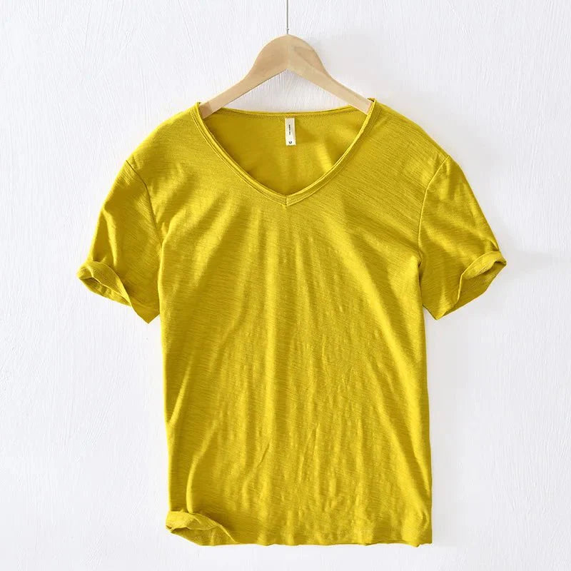 V-hals T-shirt voor heren – stijlvol en comfortabel