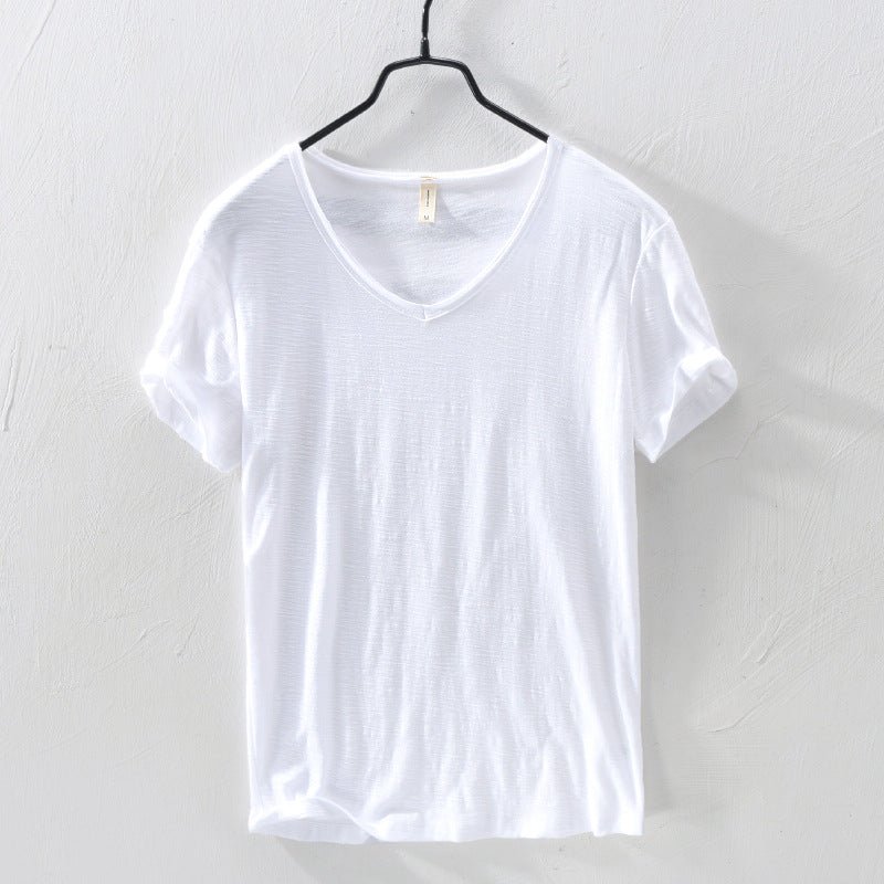 V-hals T-shirt voor heren – stijlvol en comfortabel