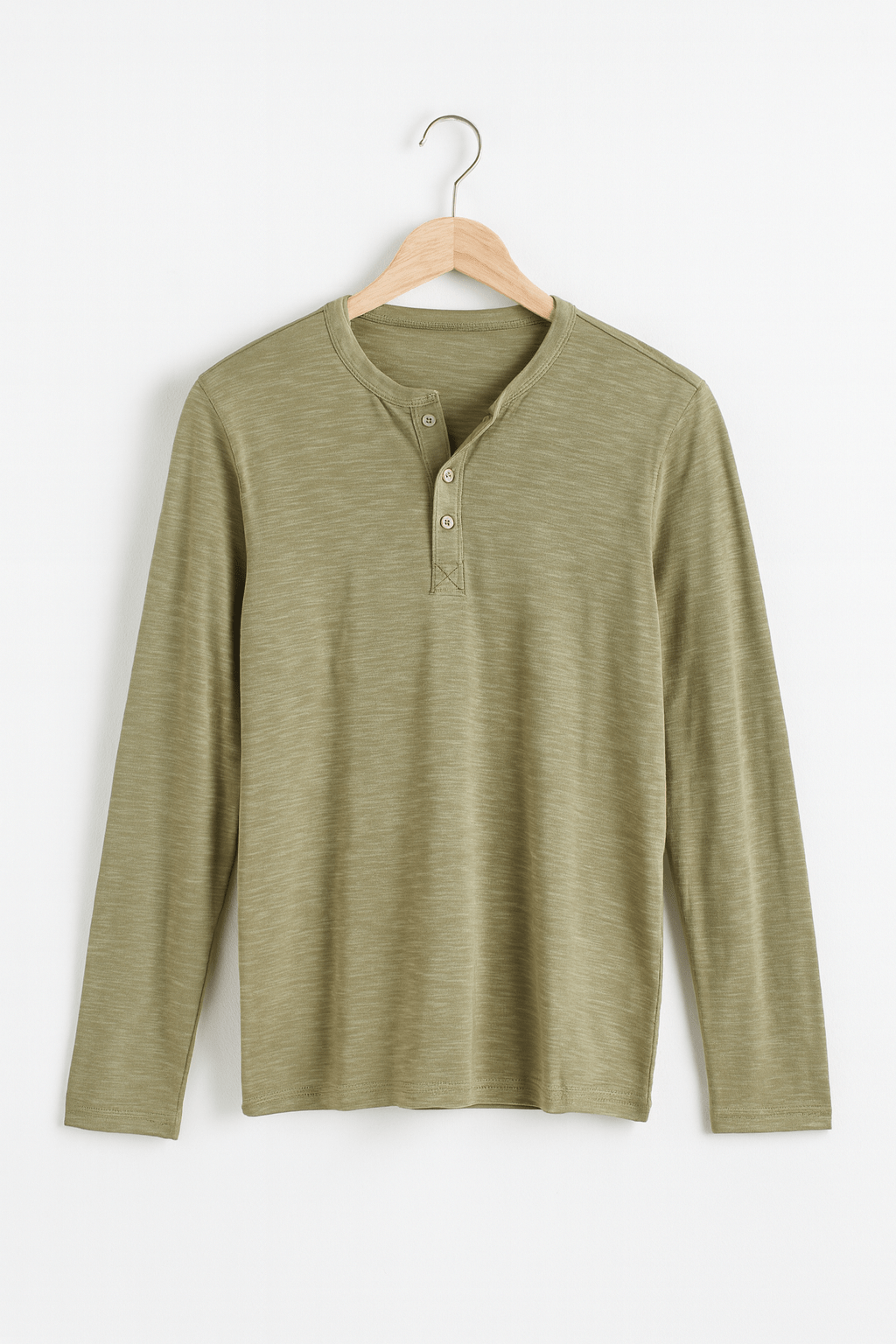 Heren Henley-shirt met lange mouwen – Tijdloos en veelzijdig