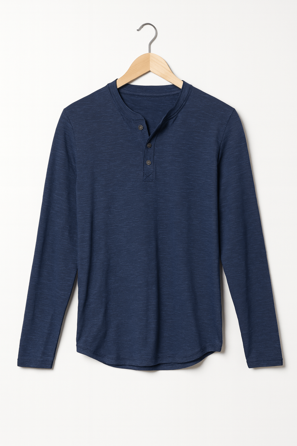 Heren Henley-shirt met lange mouwen – Tijdloos en veelzijdig