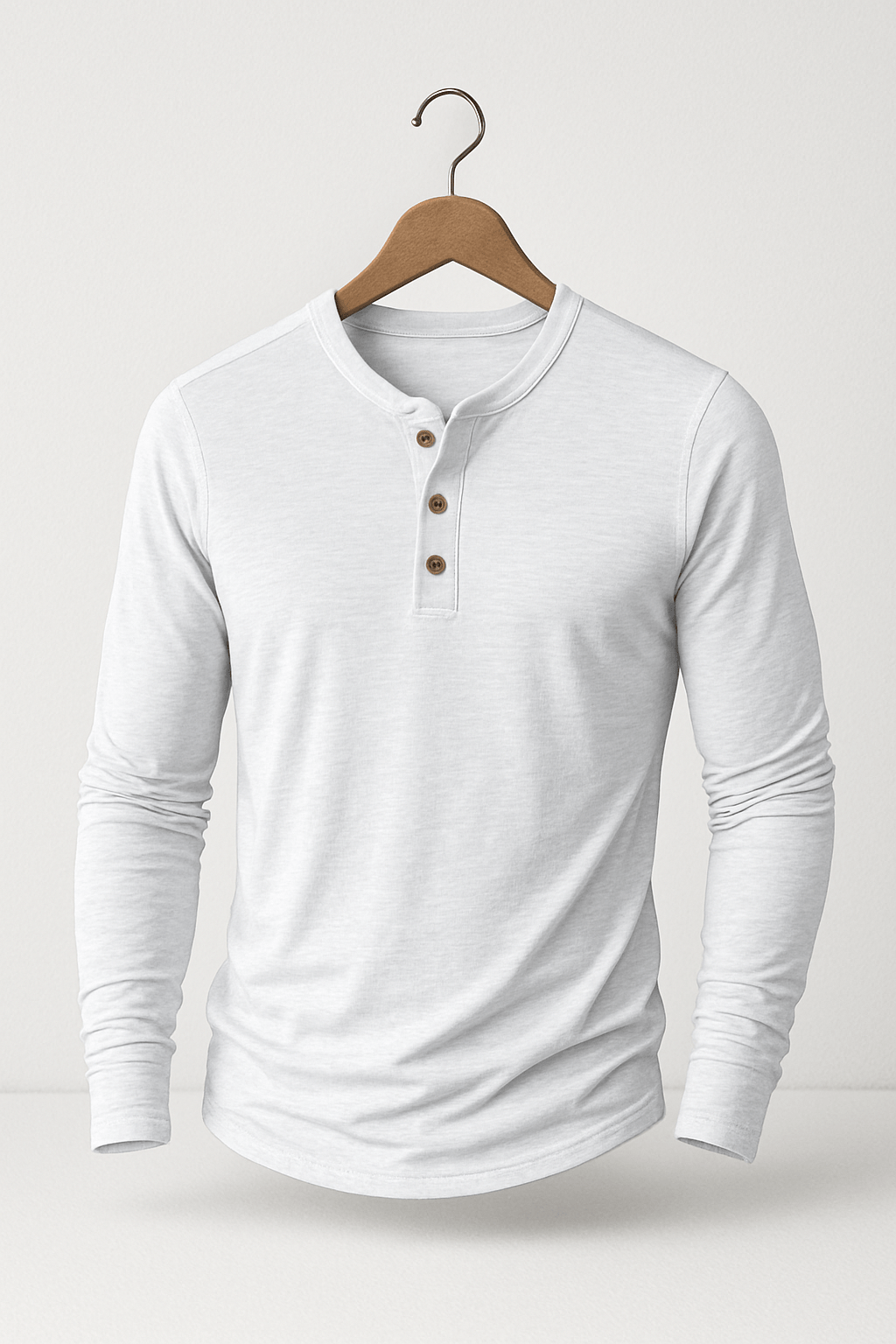 Heren Henley-shirt met lange mouwen – Tijdloos en veelzijdig