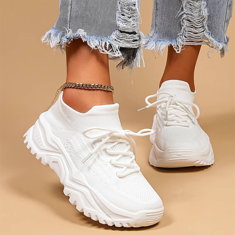 Casual dames sneakers met ademend ontwerp