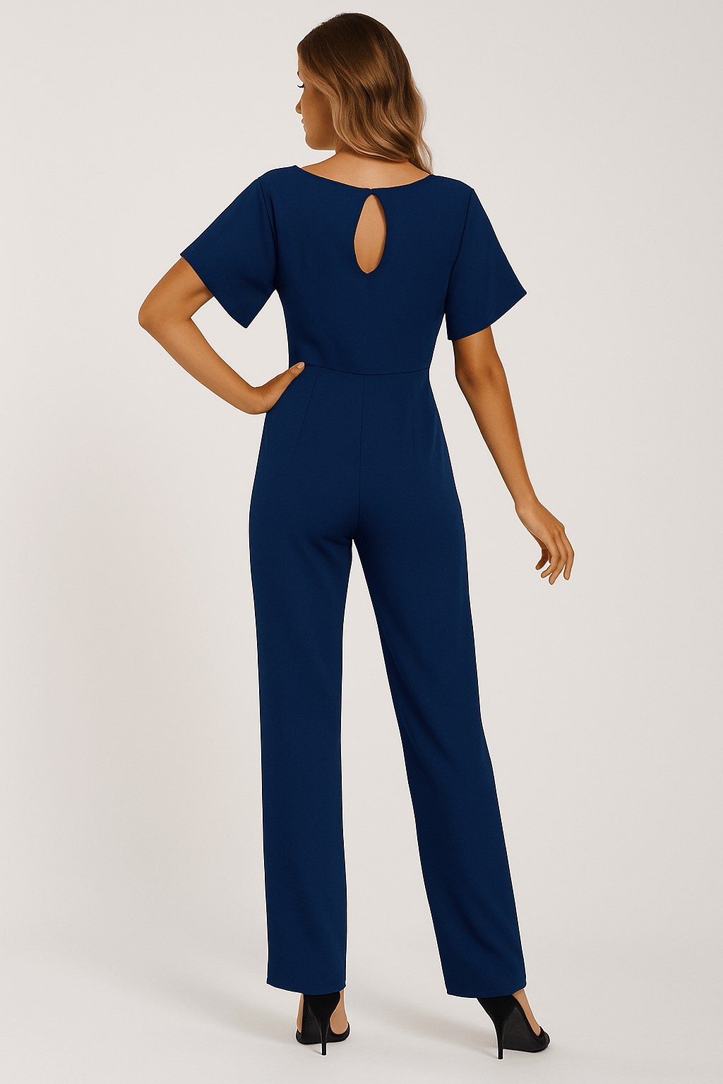 Stijlvolle Dames Jumpsuit met Strikband