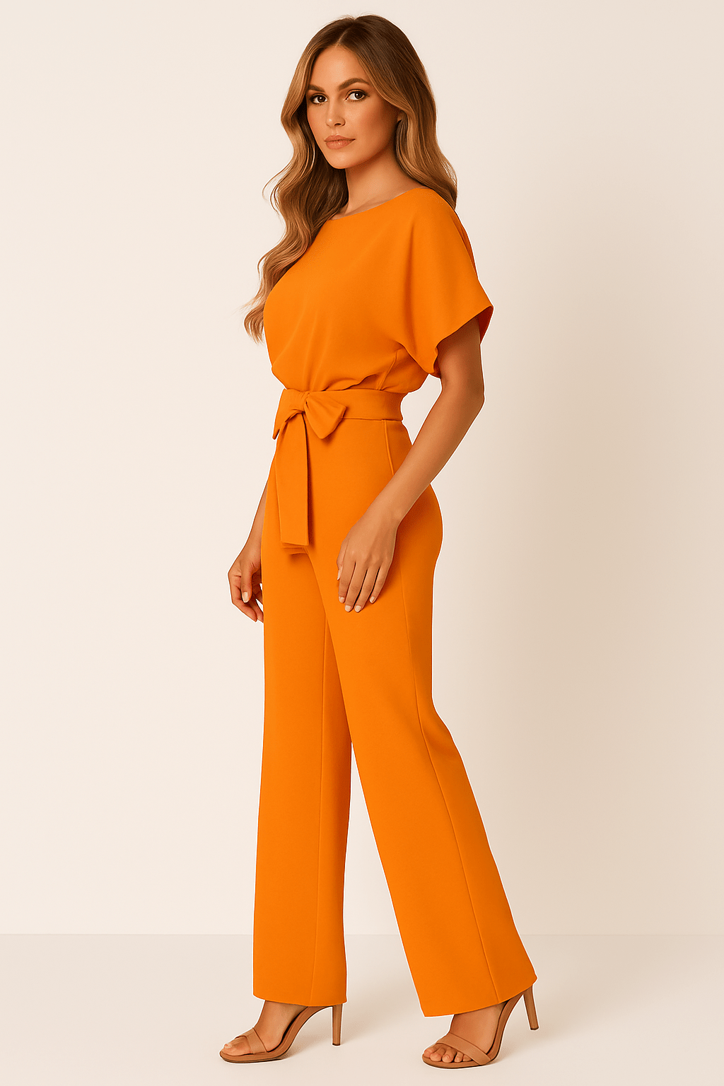 Stijlvolle Dames Jumpsuit met Strikband