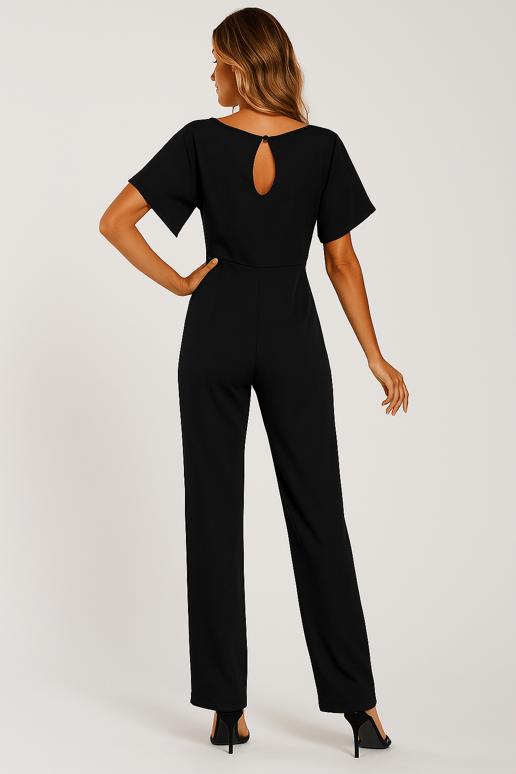 Stijlvolle Dames Jumpsuit met Strikband