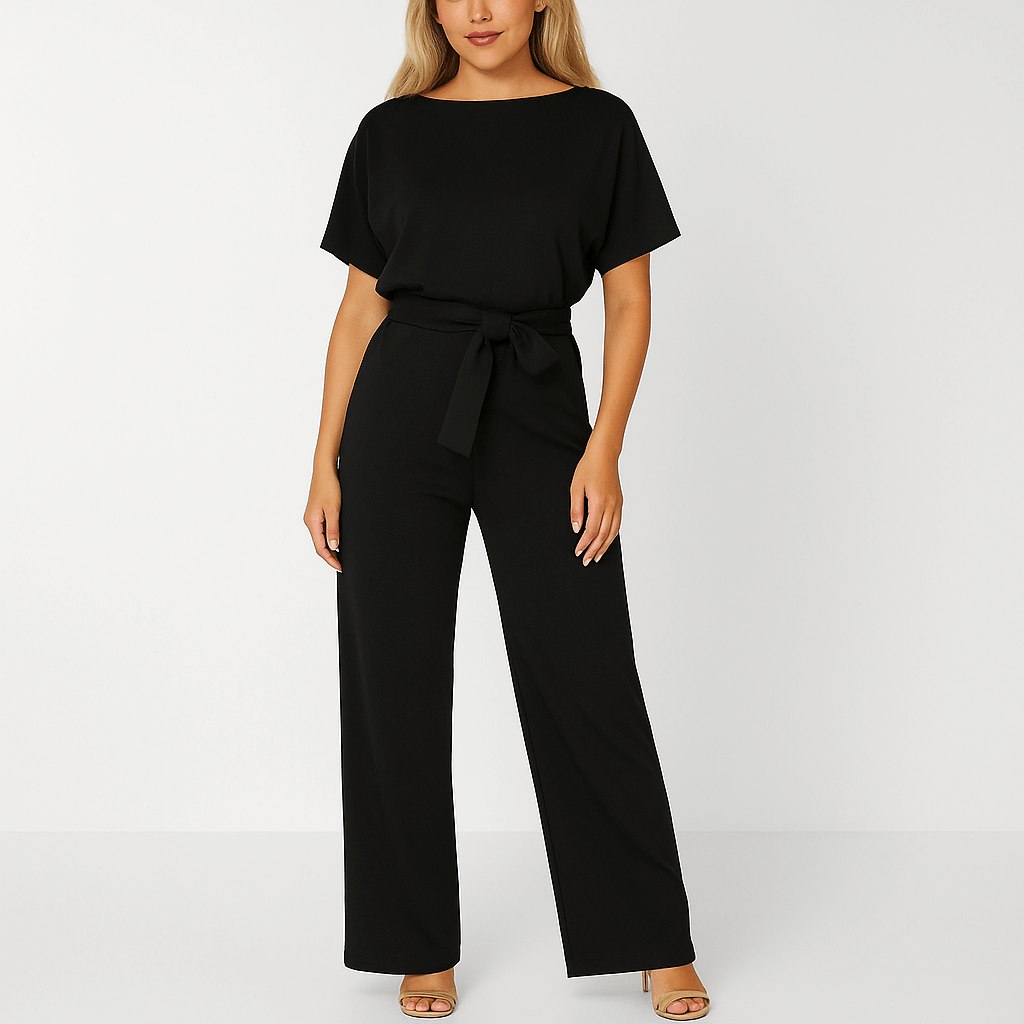 Stijlvolle Dames Jumpsuit met Strikband