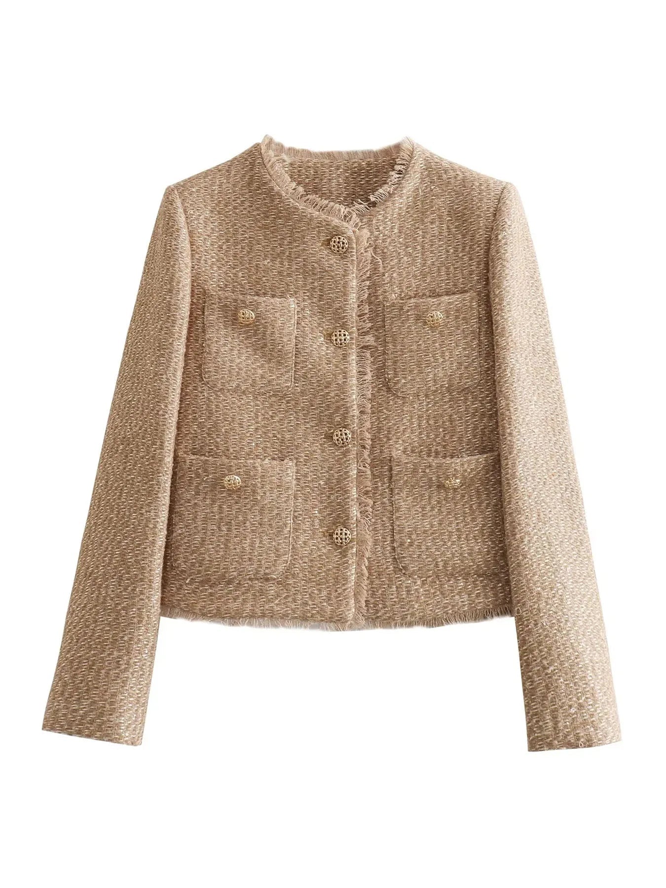 Tweed dames blazer – klassiek en moeiteloos stijlvol