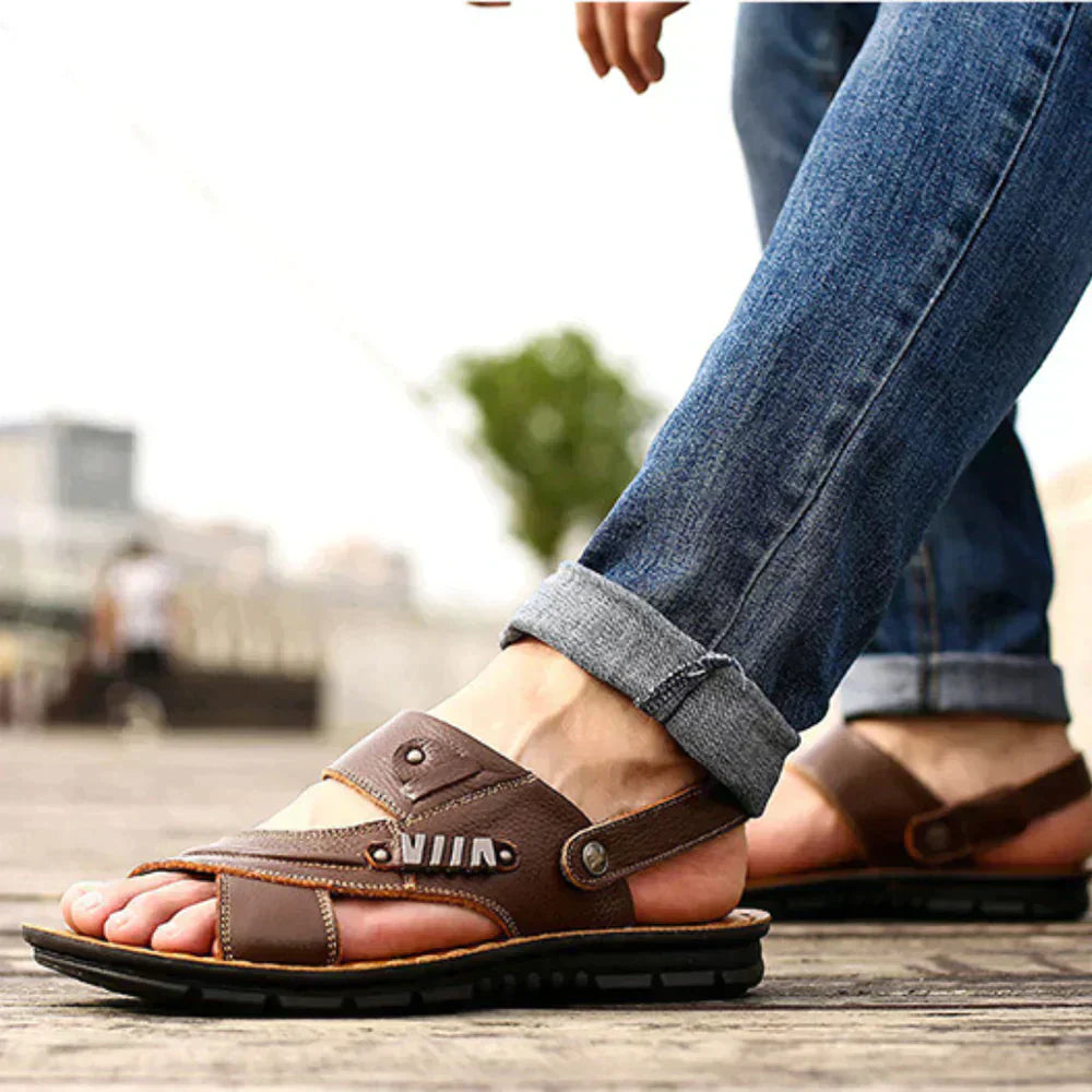 RAPHAEL | Ademende Heren Sandalen met Open Neus – Comfort & Stijl