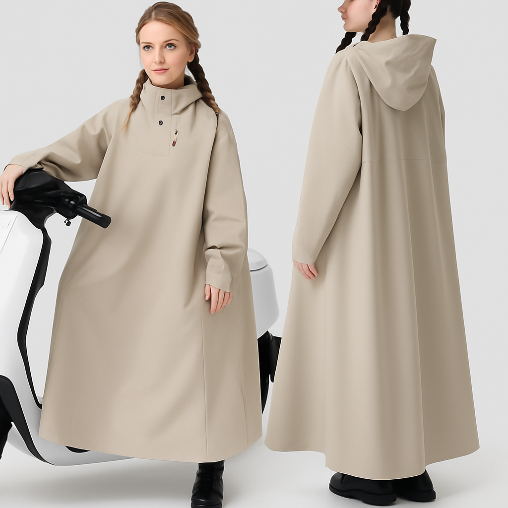 Lange Regenponcho met Waterafstotende Bescherming en Uniseks Ontwerp