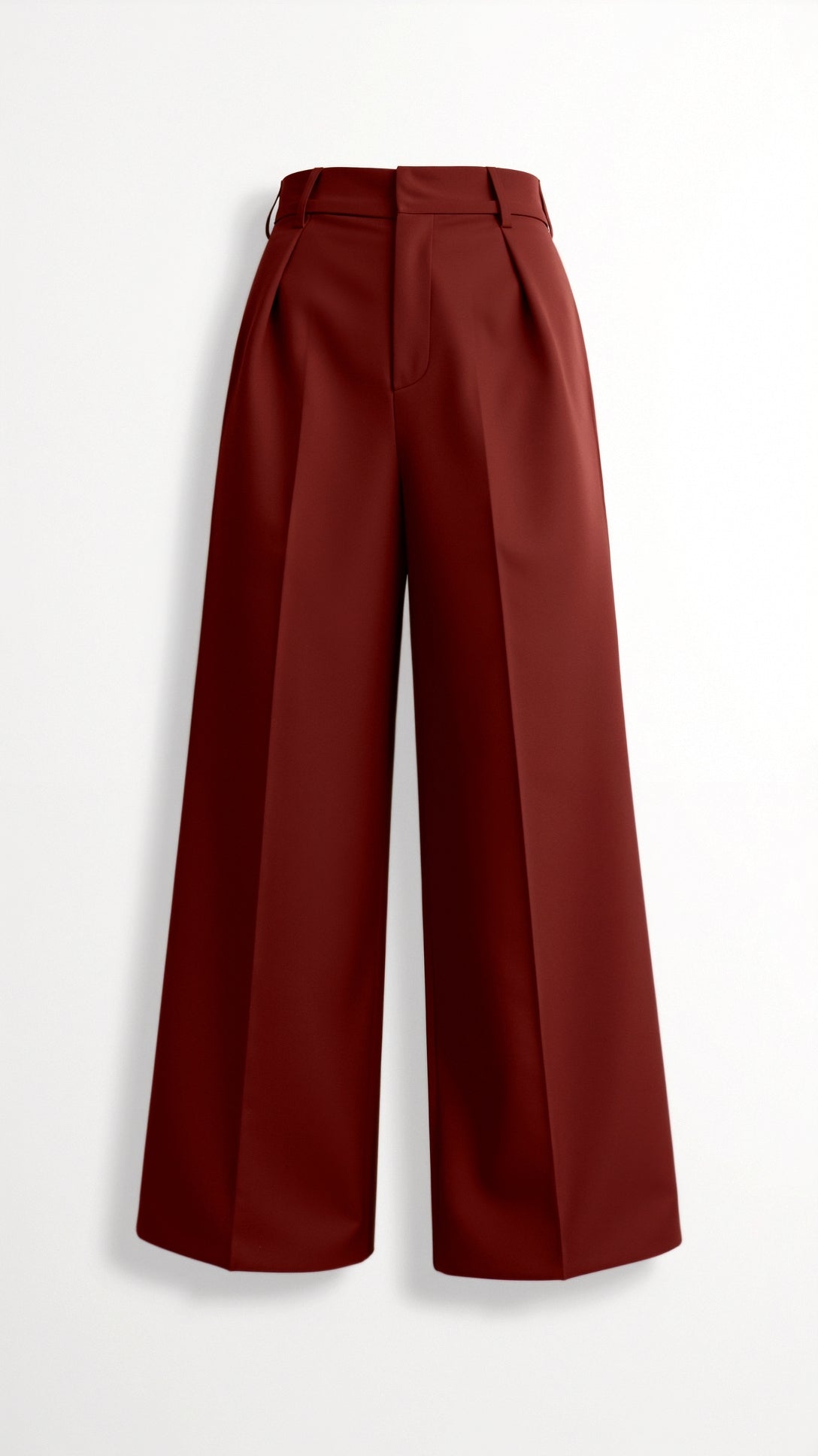 Dames wide-leg pantalon | Hoge taille met plooien en zijzakken