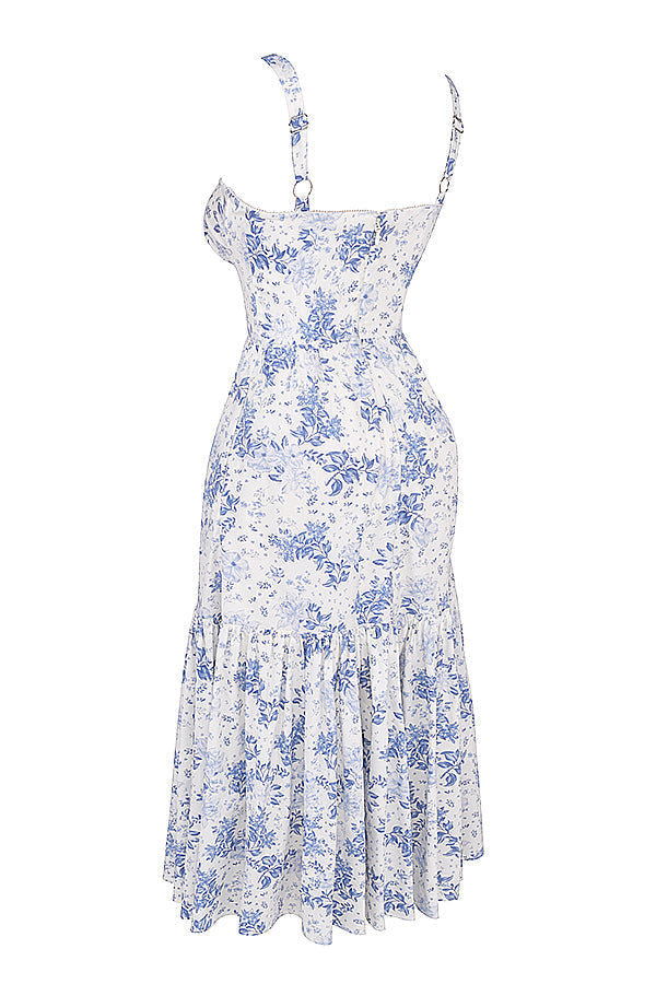 Mode Outlet | Midi Zomerjurk met Bloemenprint – Vrouwelijk & Luchtig
