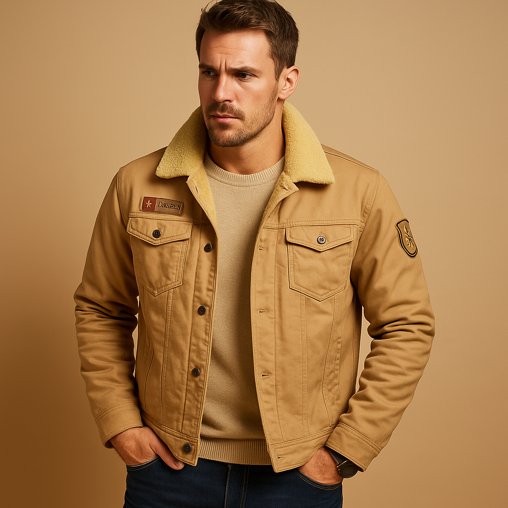Warme fleece motorjas voor heren – Comfortabel en verstevigd