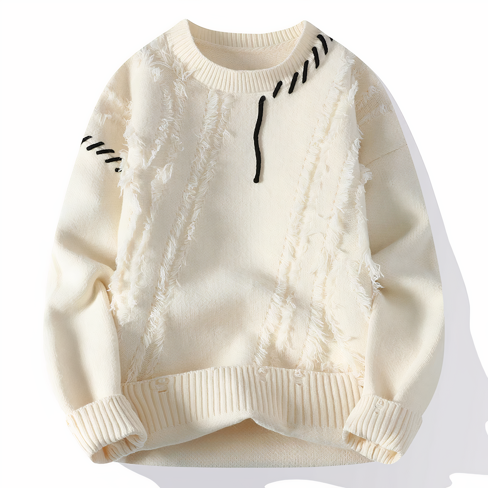 JULIAN | Stijlvolle Patchwork Sweater voor Heren – Uniek & Trendy