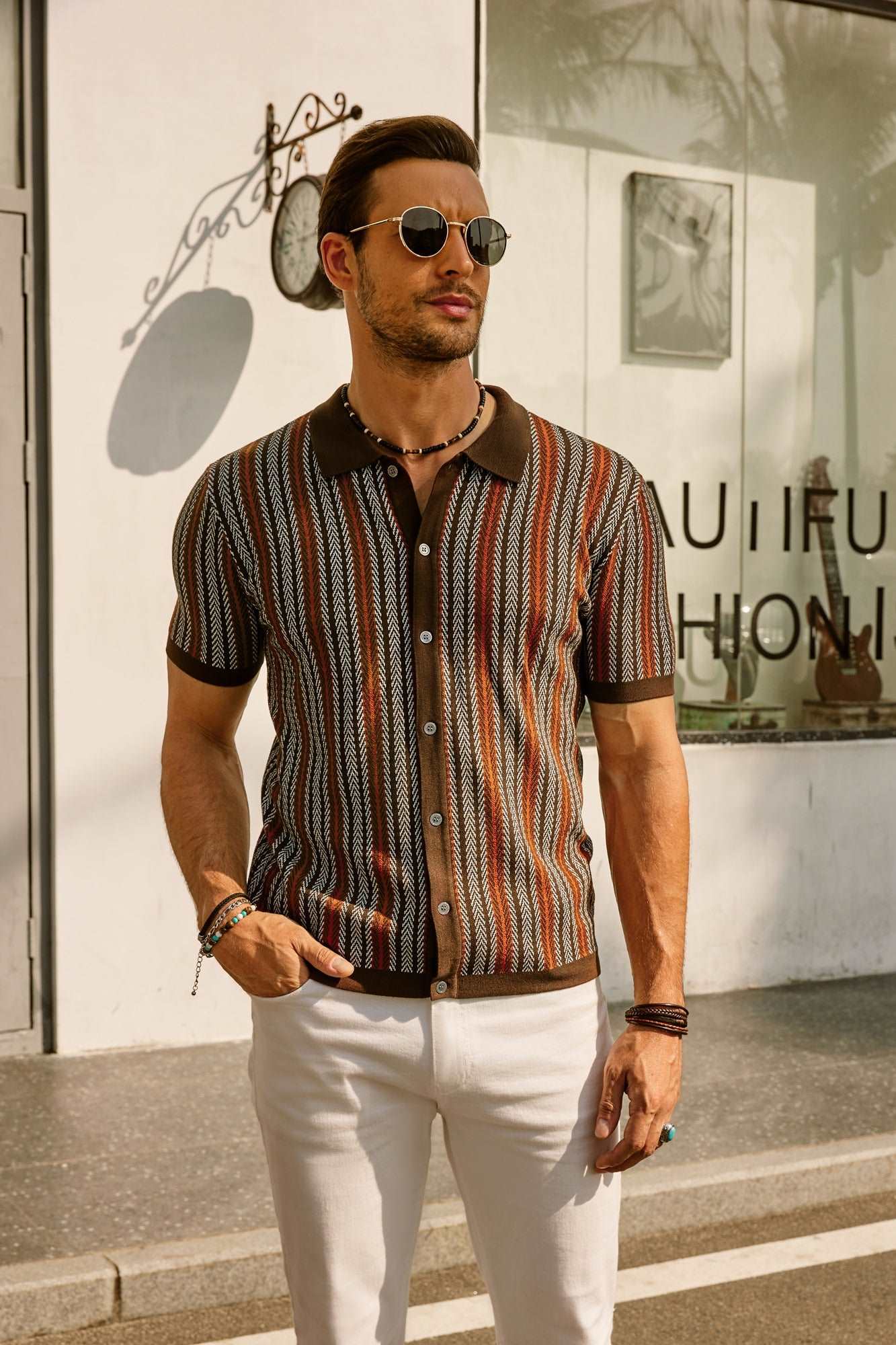 Matteo | Retro Gestreept Vintage Shirt – Tijdloos & Stijlvol