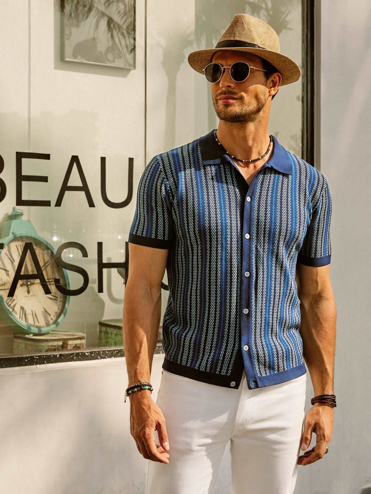 Matteo | Retro Gestreept Vintage Shirt – Tijdloos & Stijlvol