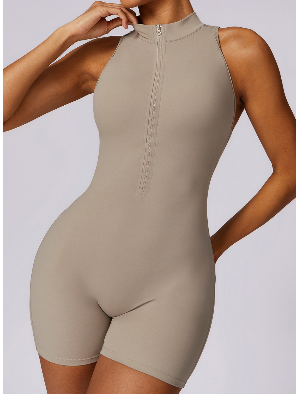 Dames Shaping Jumpsuit met Naadloze Pasvorm en Sportieve Look