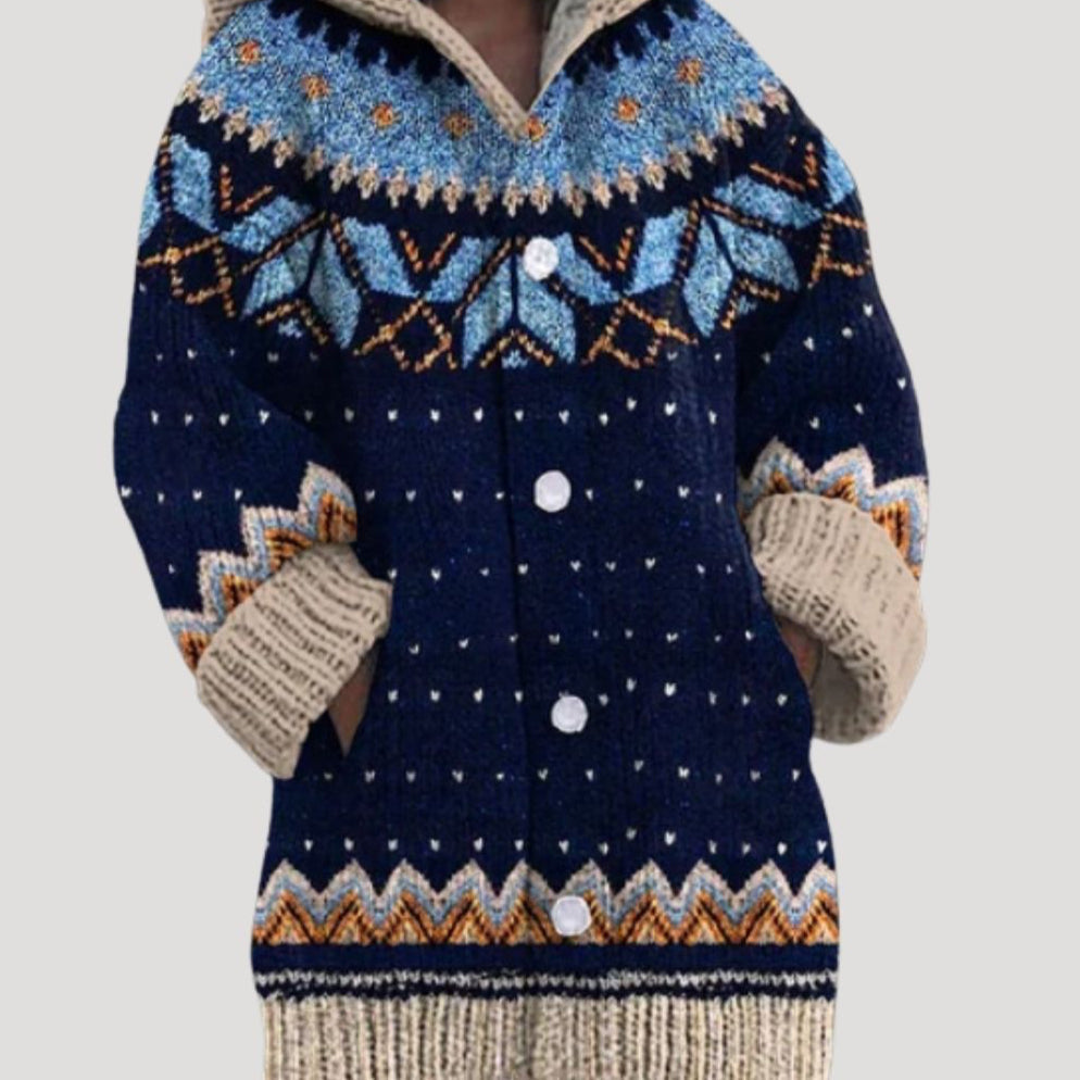 Dames Gebreid Vest met Fair Isle Patroon | Warm en Comfortabel voor de Winter