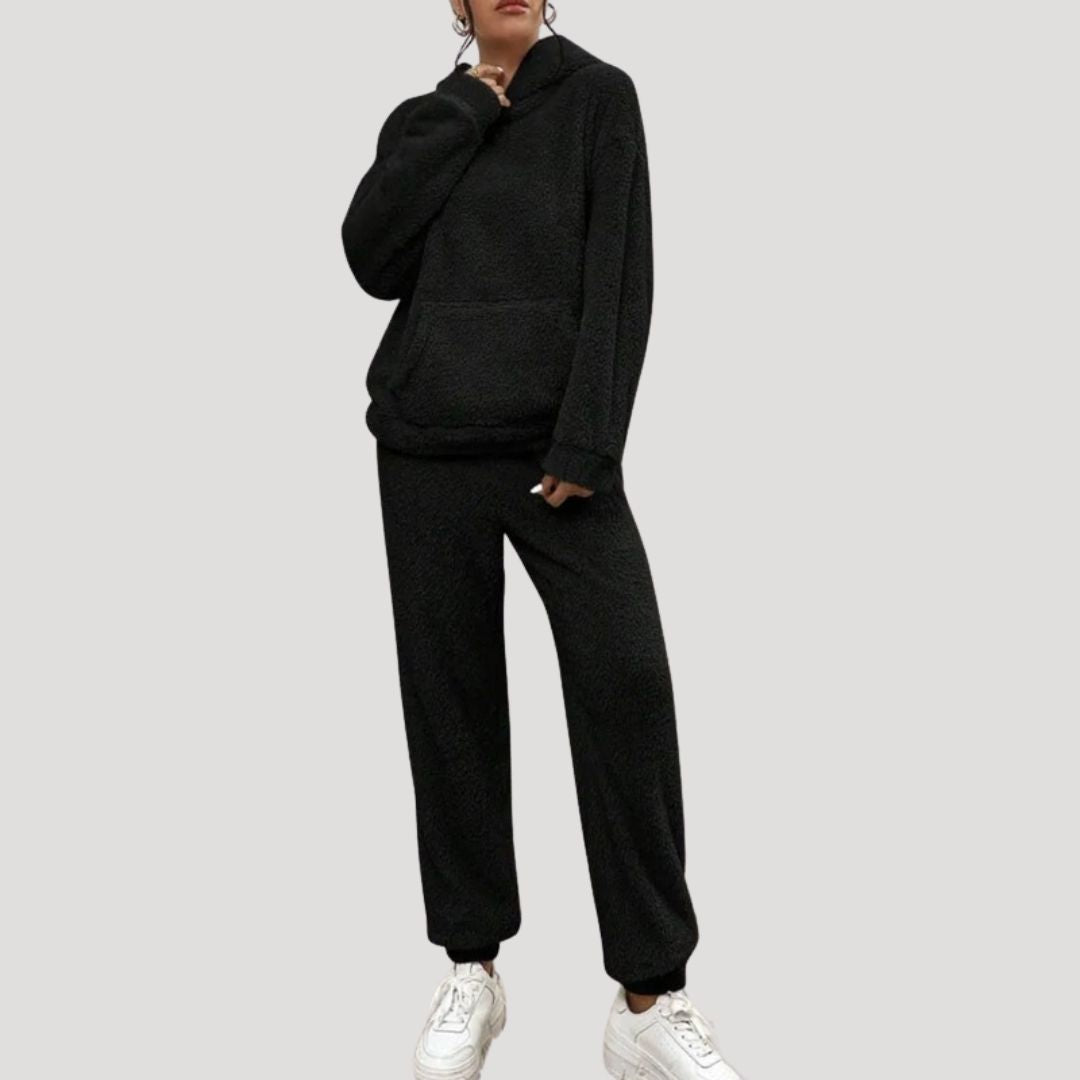 Dames Fleece Loungewear Set | Comfortabele Winter Trainingsset
