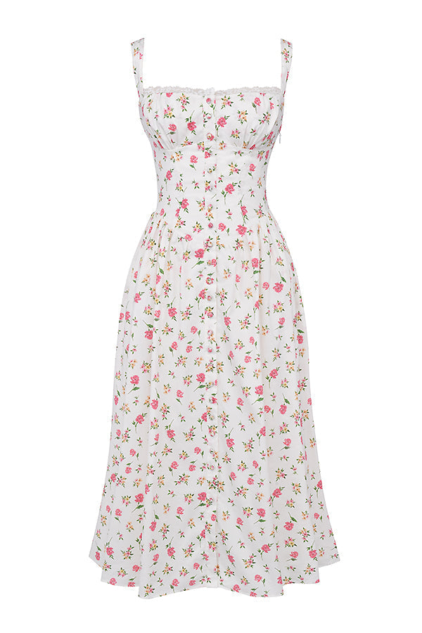 Mode Outlet | Midi Zomerjurk met Bloemenprint – Vrouwelijk & Luchtig