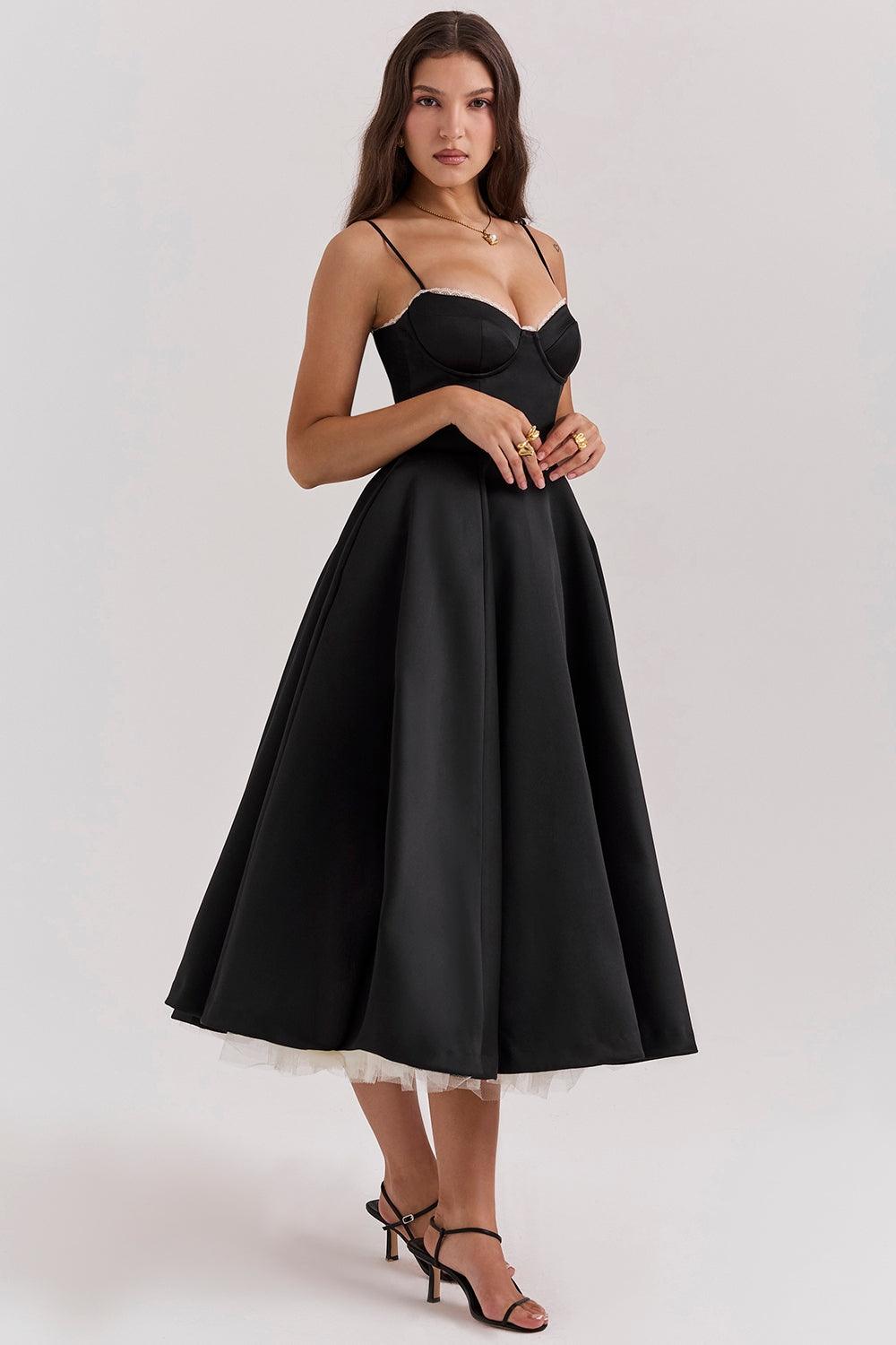 Mode Outlet | Elegante Midi Party Jurk – Flatterend & Feestelijk
