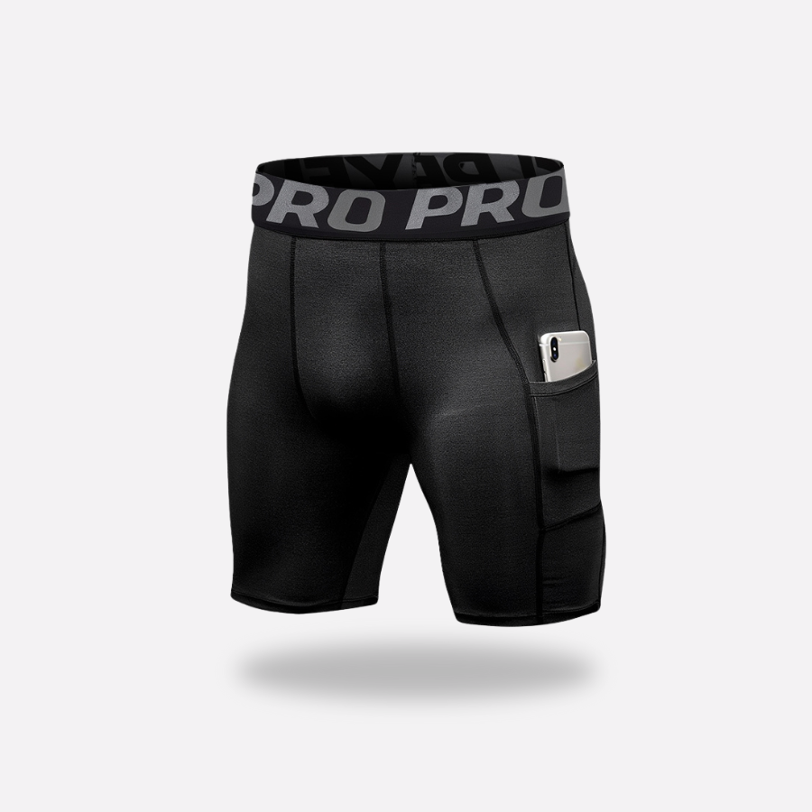 Heren Hardlooptights met Compressie en Zak