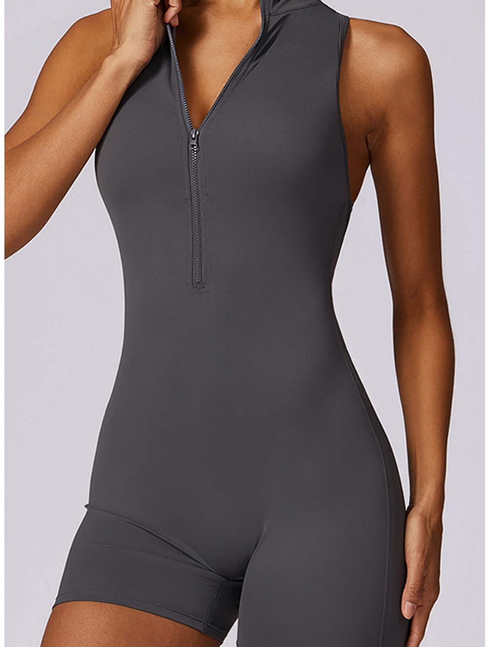 Dames Shaping Jumpsuit met Naadloze Pasvorm en Sportieve Look