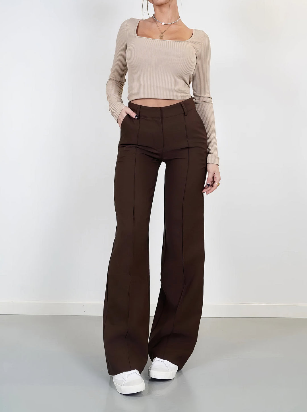Dames Broek – Bootcut Model Met Elegante Pasvorm
