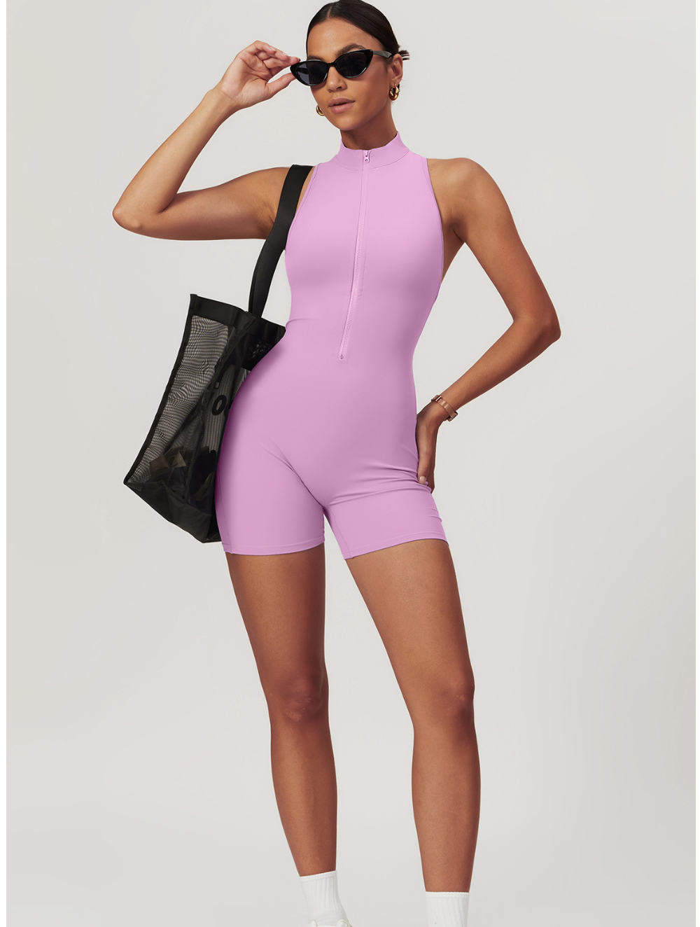 Dames Shaping Jumpsuit met Naadloze Pasvorm en Sportieve Look