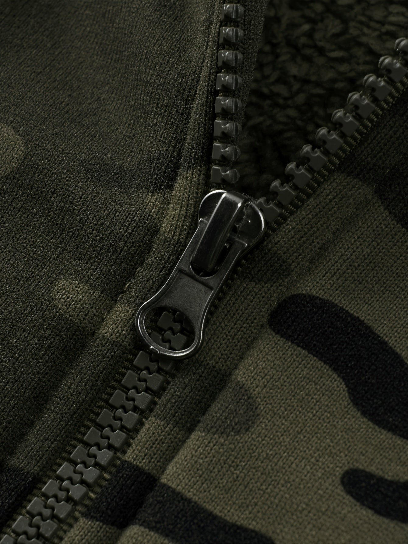 Heren Camouflage Outdoor Hoodie met Fleecevoering