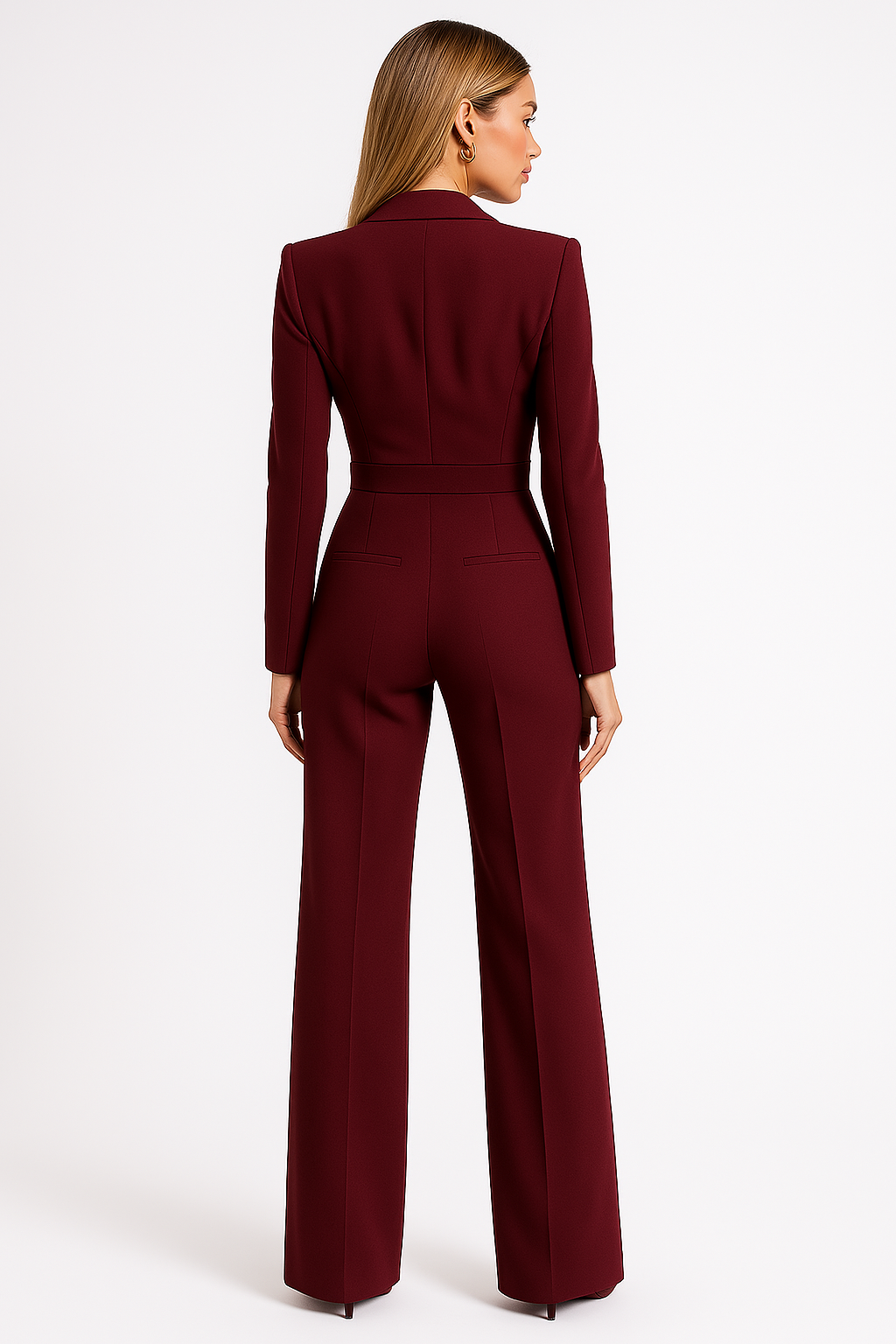 Dames jumpsuit | Elegante V-hals en wijdvallende pasvorm voor een moderne look