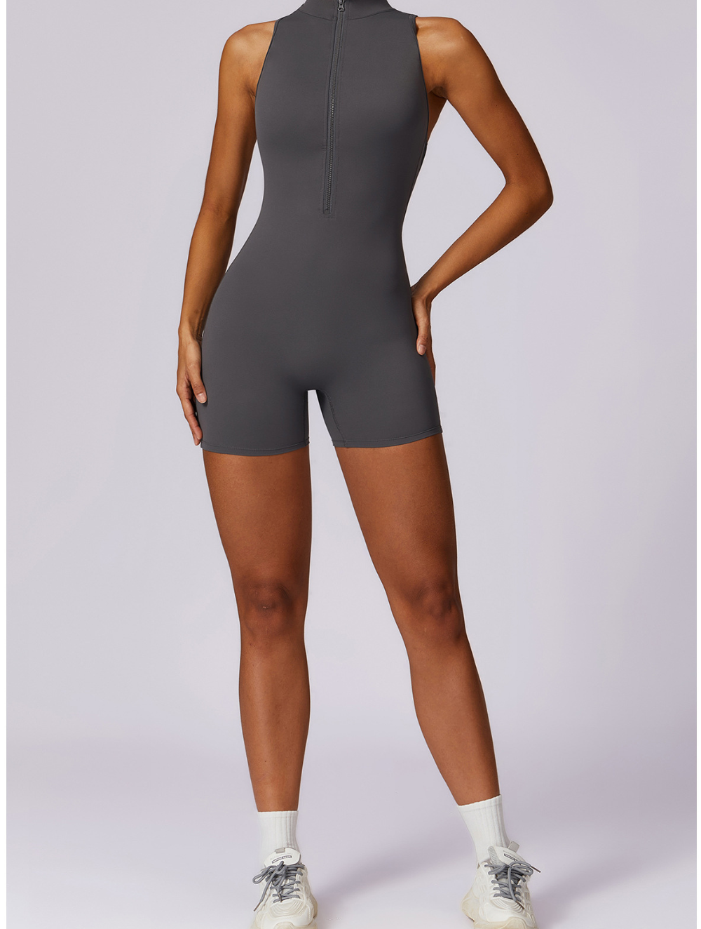 Dames Shaping Jumpsuit met Naadloze Pasvorm en Sportieve Look