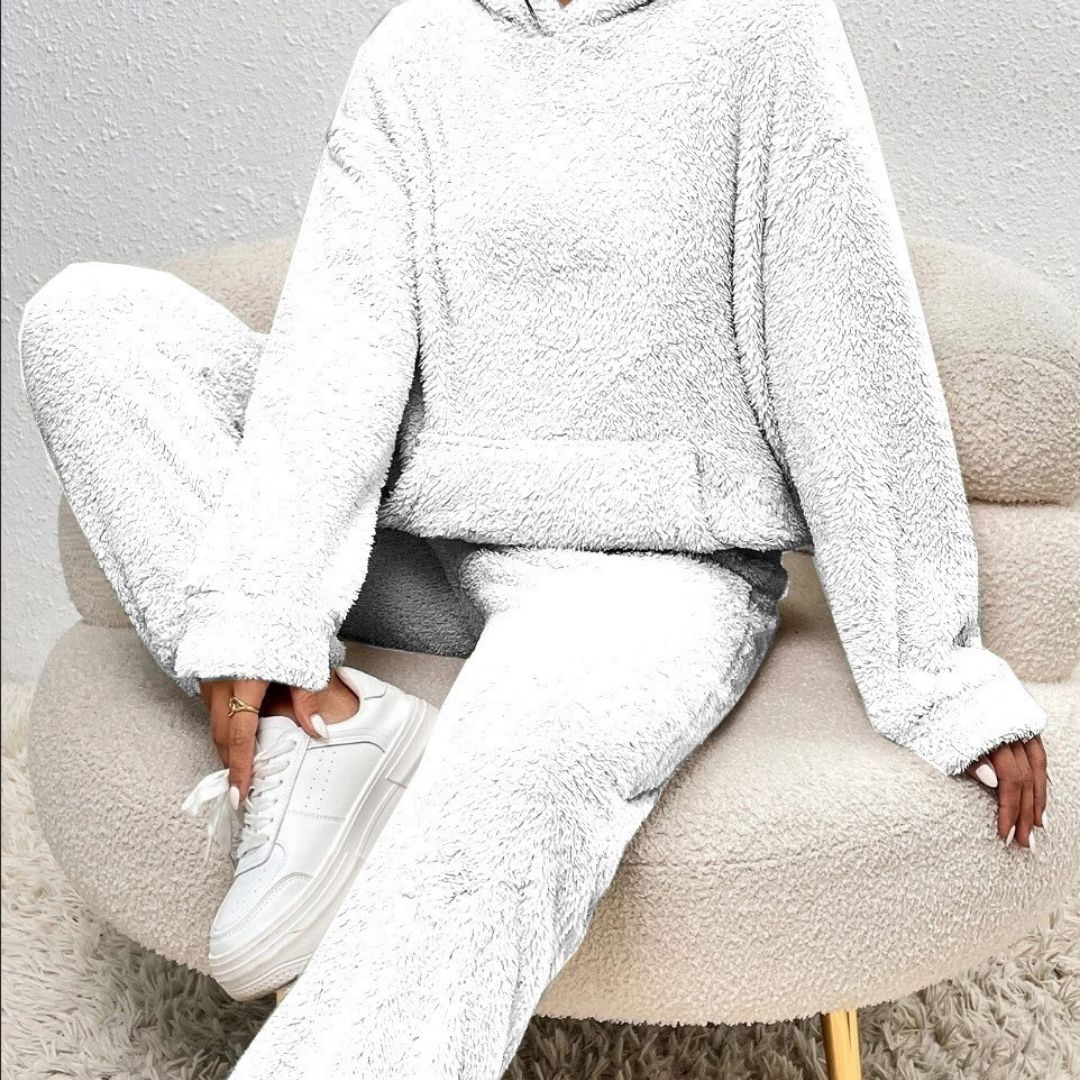 Dames Fleece Loungewear Set | Comfortabele Winter Trainingsset