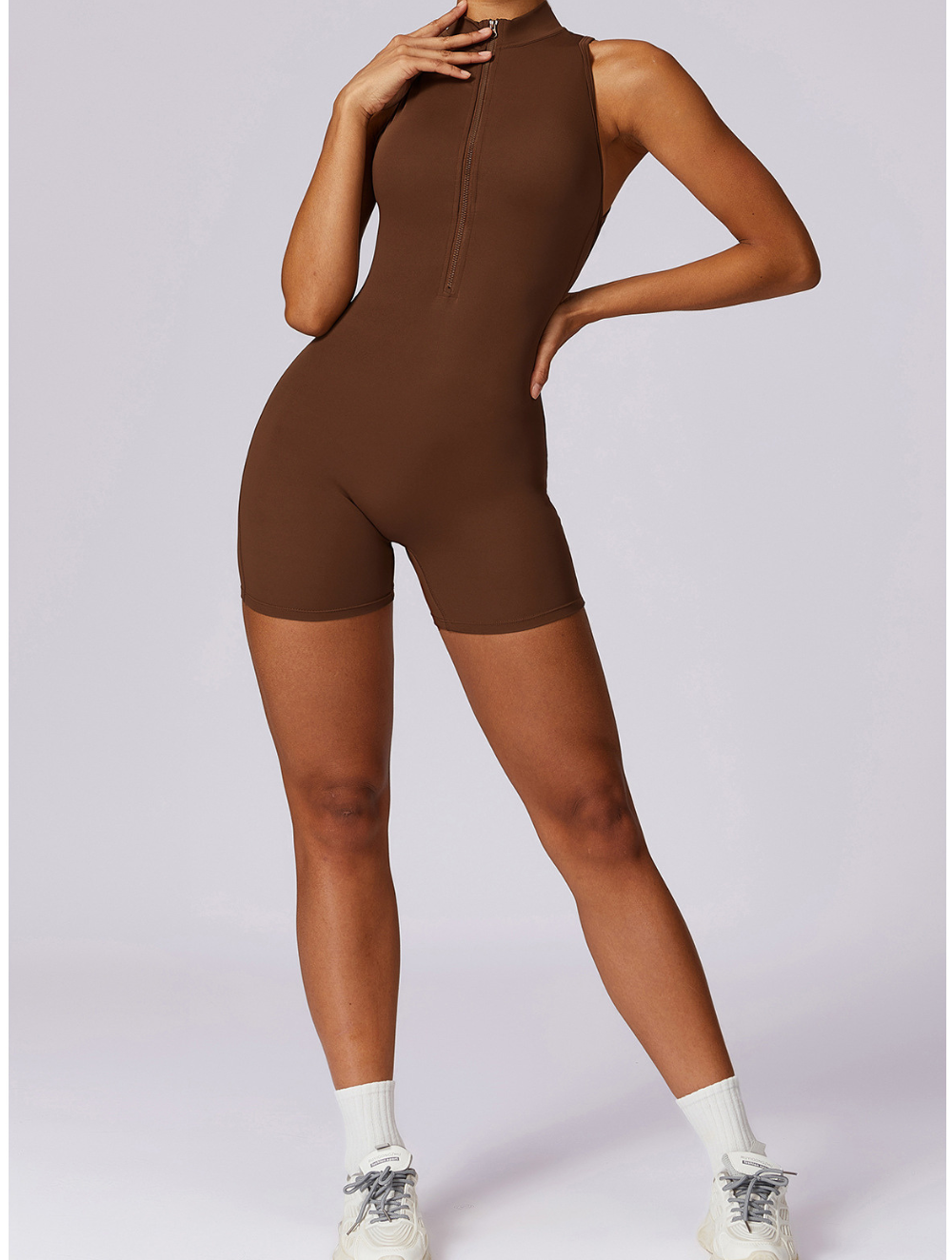 Dames Shaping Jumpsuit met Naadloze Pasvorm en Sportieve Look