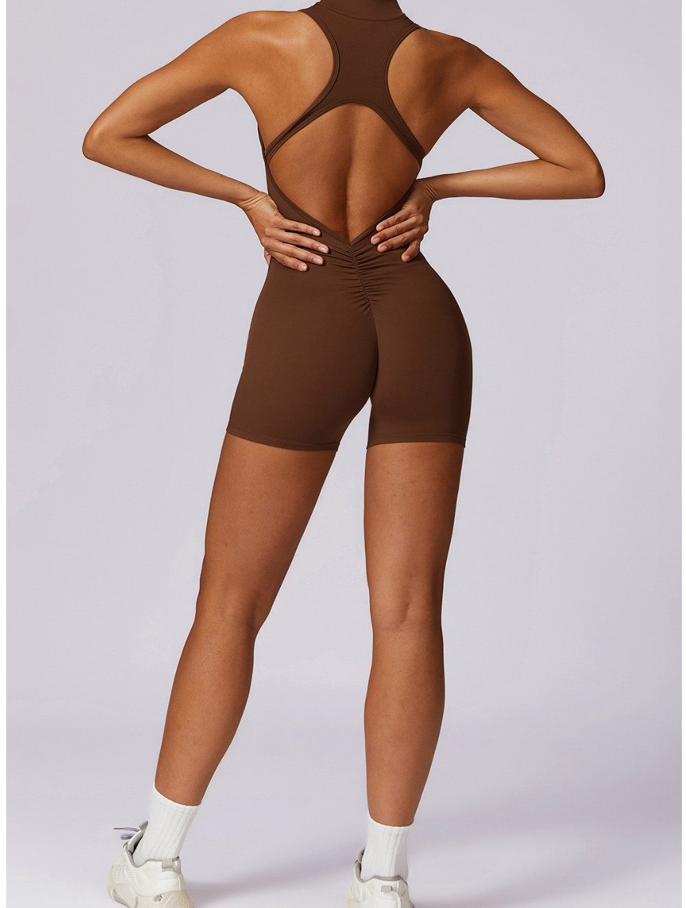 Dames Shaping Jumpsuit met Naadloze Pasvorm en Sportieve Look