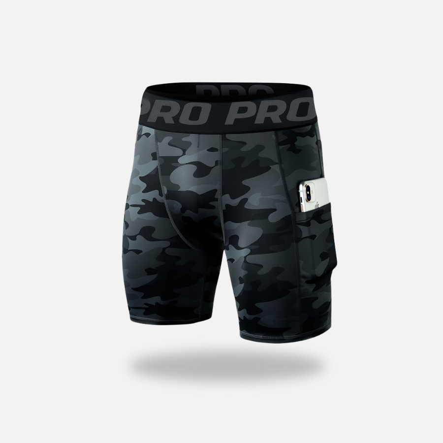 Heren Hardlooptights met Compressie en Zak